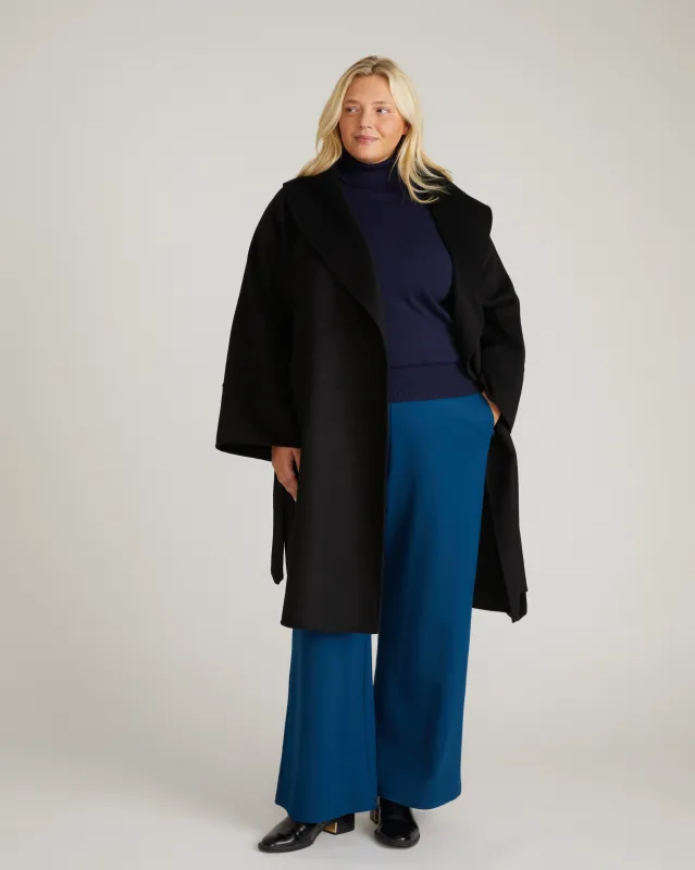 Asha Double Face Wool Coat - Black sold by Universal Standard
