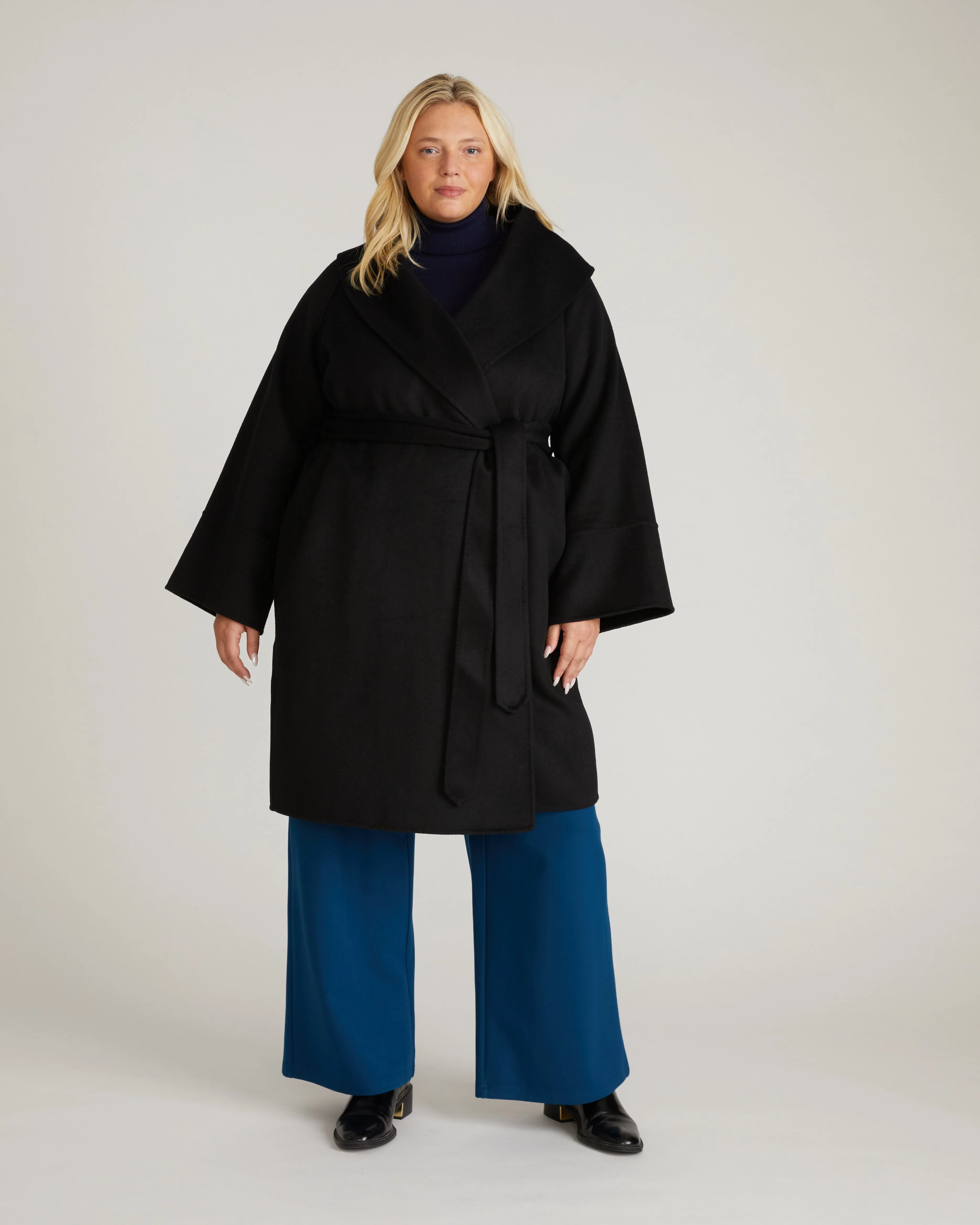 Asha Double Face Wool Coat - Black sold by Universal Standard product image thumbnail 2