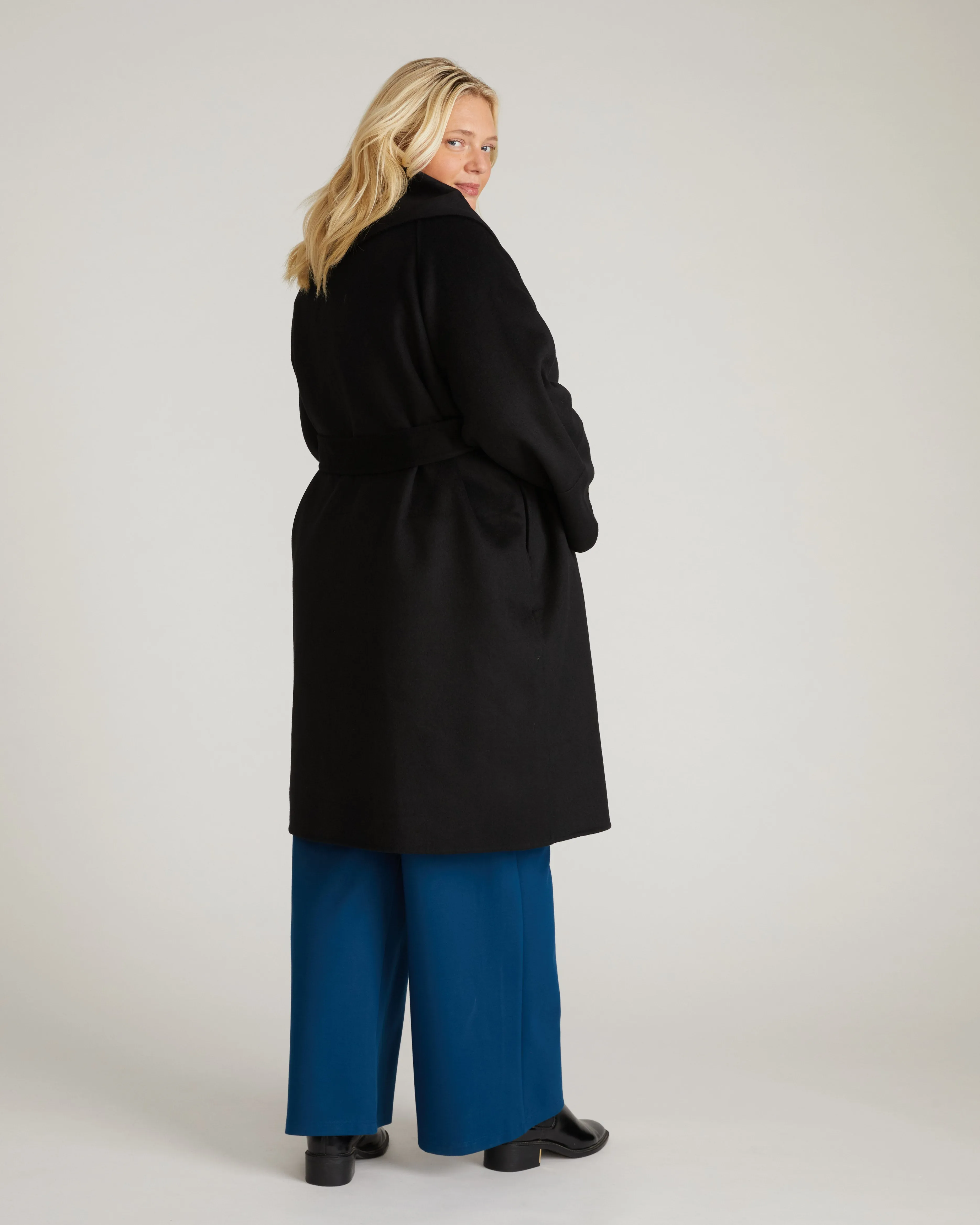 Asha Double Face Wool Coat - Black sold by Universal Standard product image thumbnail 3