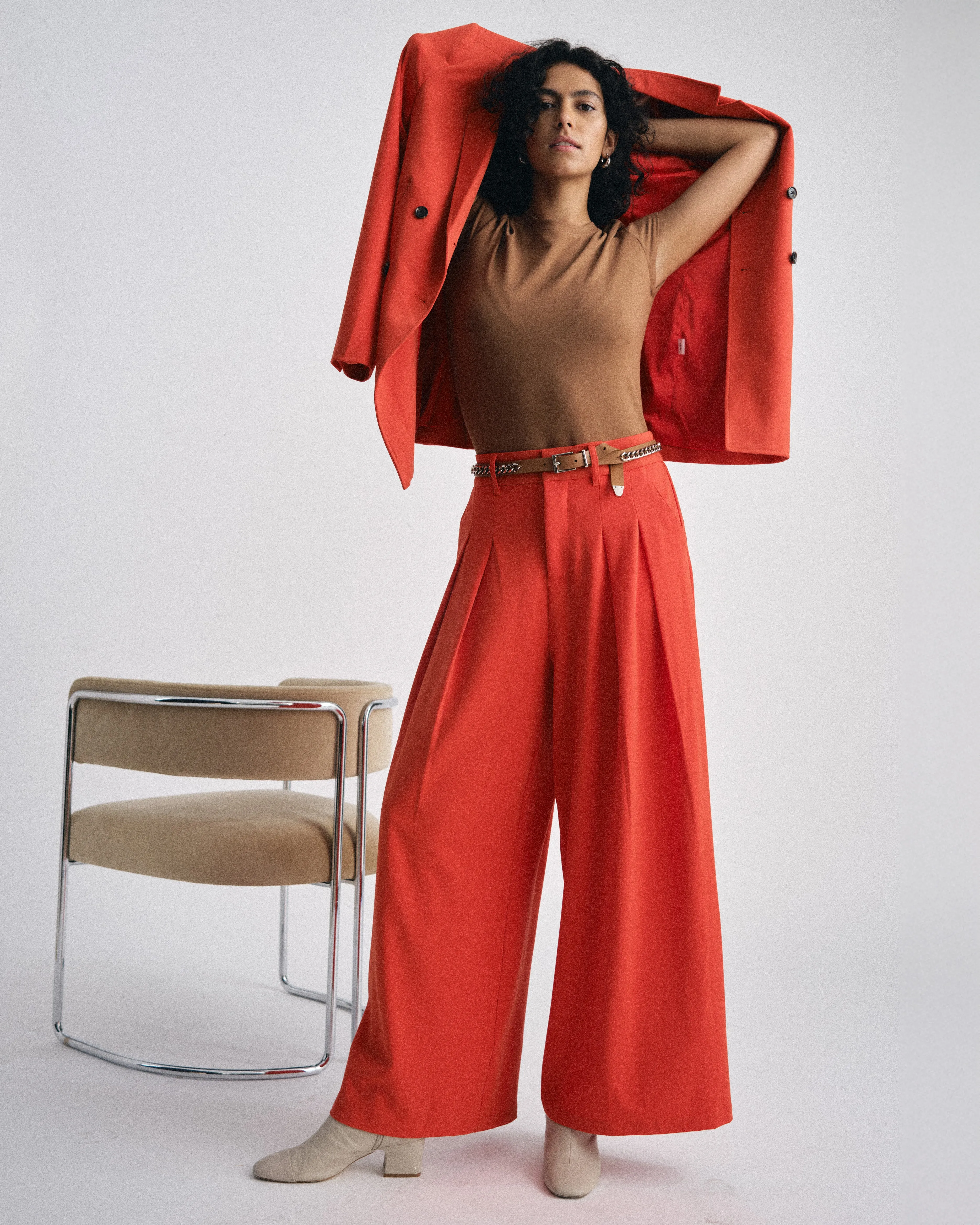 All Day Palais Wide Leg Pants - Poppy sold by Universal Standard