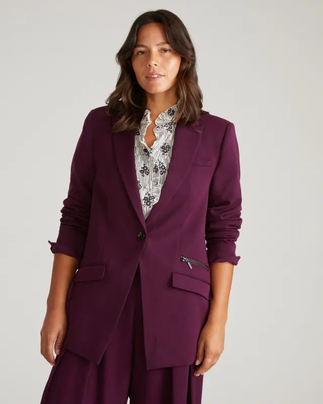 All Day Daria Blazer - Gamay sold by Universal Standard
