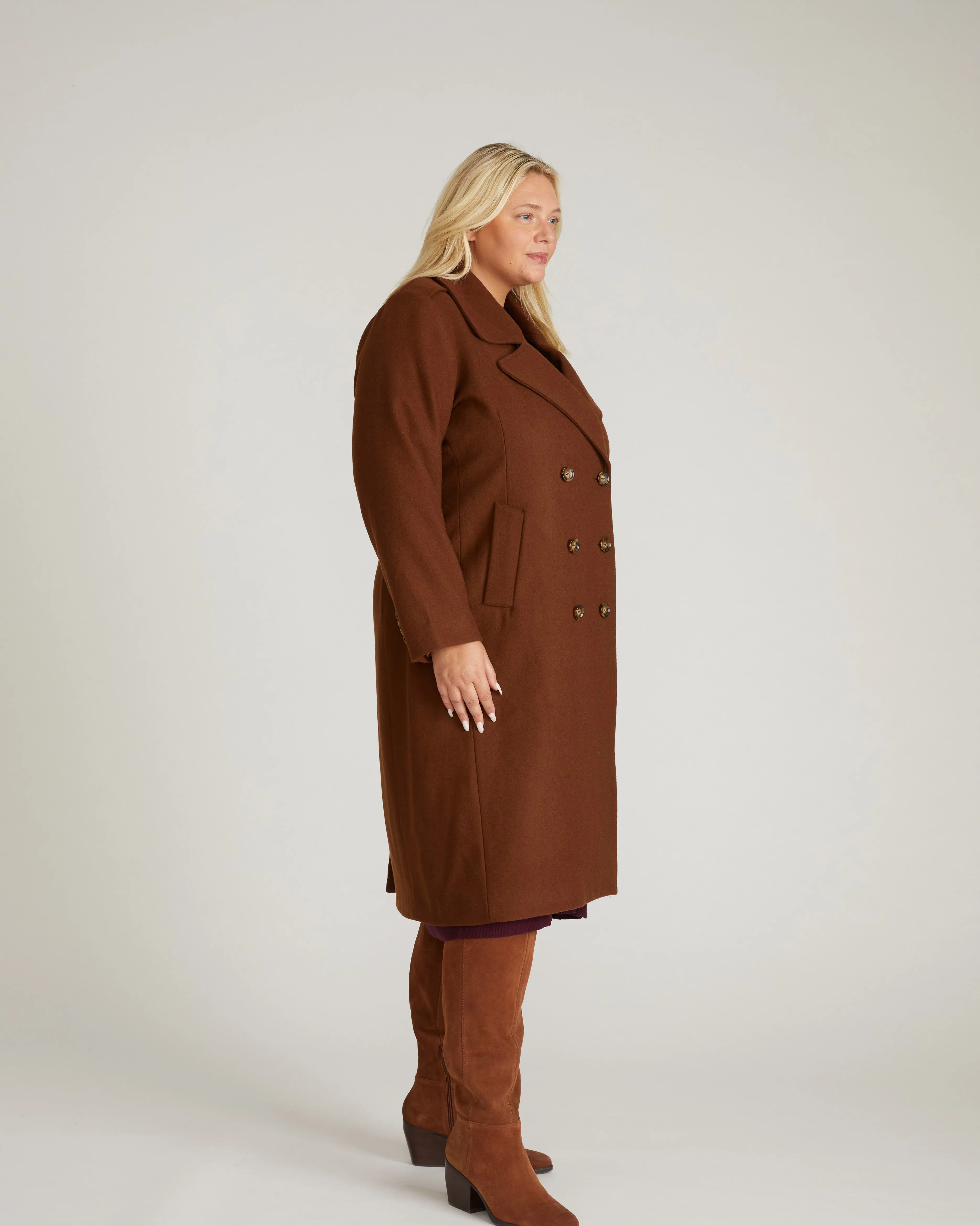 Callaghan Wool Coat - Grizzly sold by Universal Standard product image thumbnail 4
