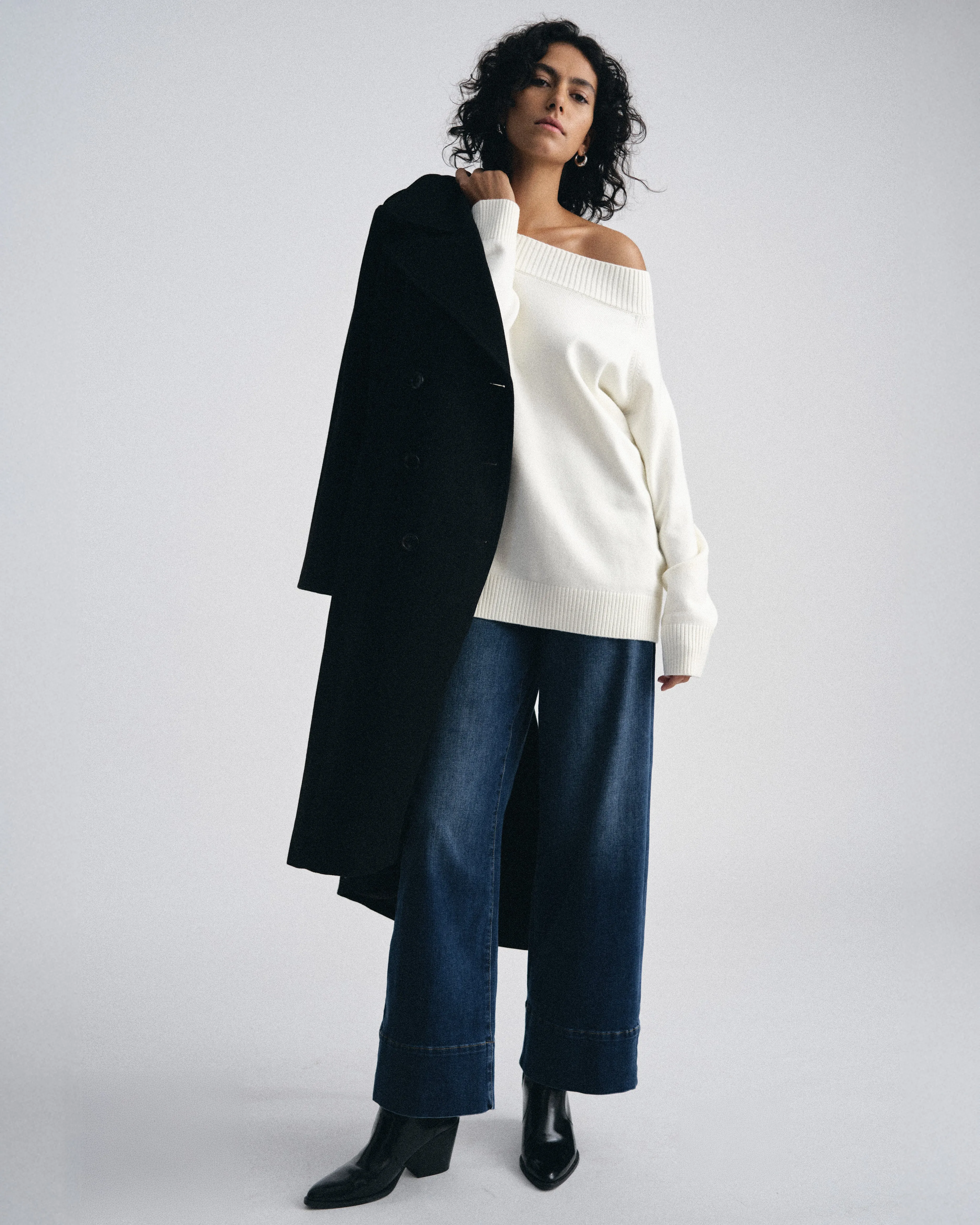 Callaghan Wool Coat - Black sold by Universal Standard product image thumbnail 2