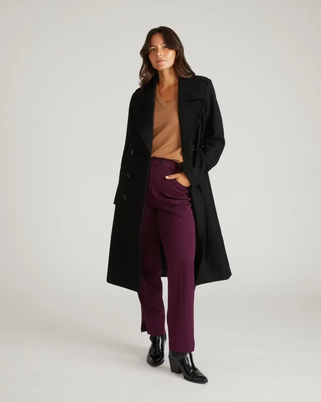 Callaghan Wool Coat - Black sold by Universal Standard