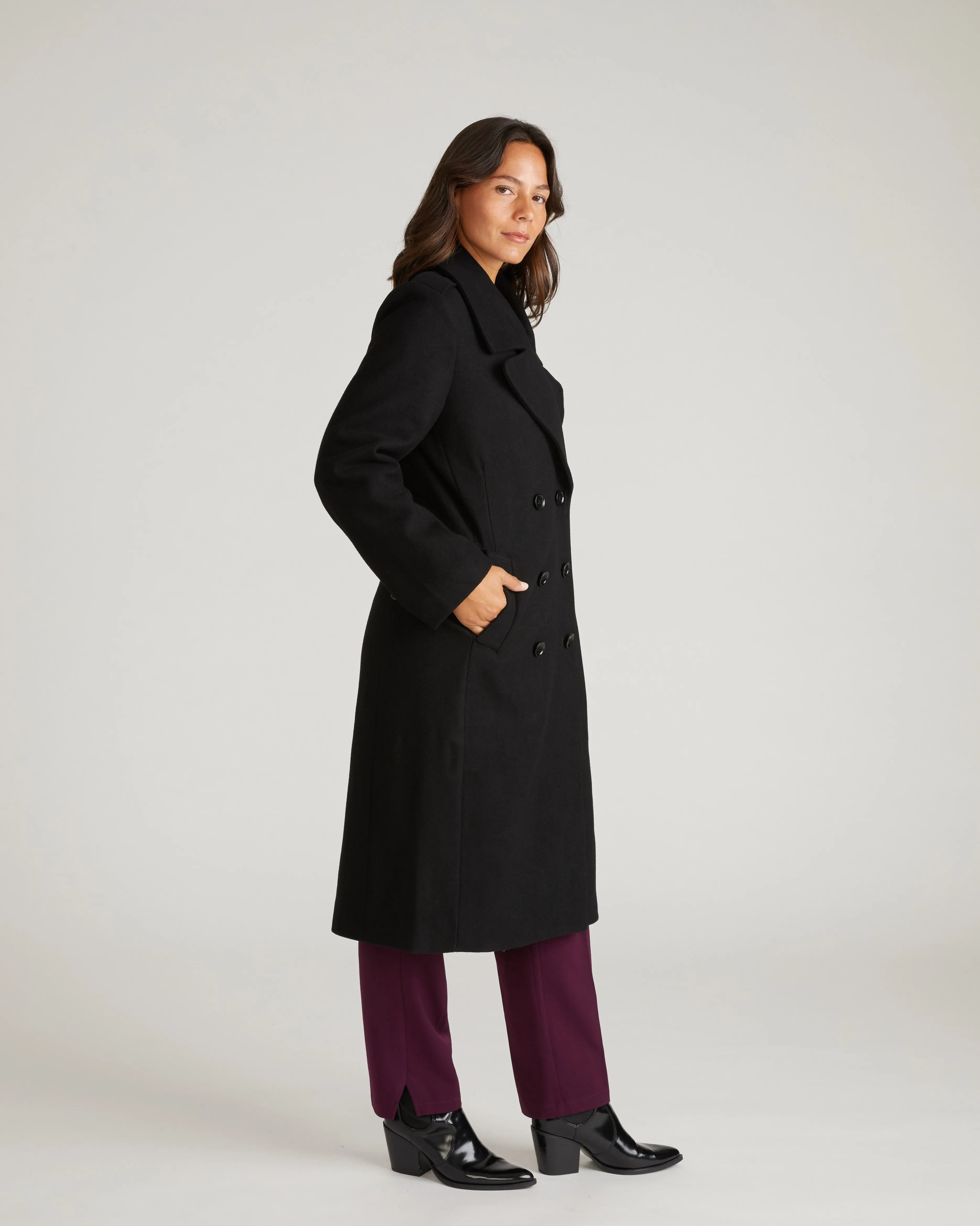 Callaghan Wool Coat - Black sold by Universal Standard product image thumbnail 3
