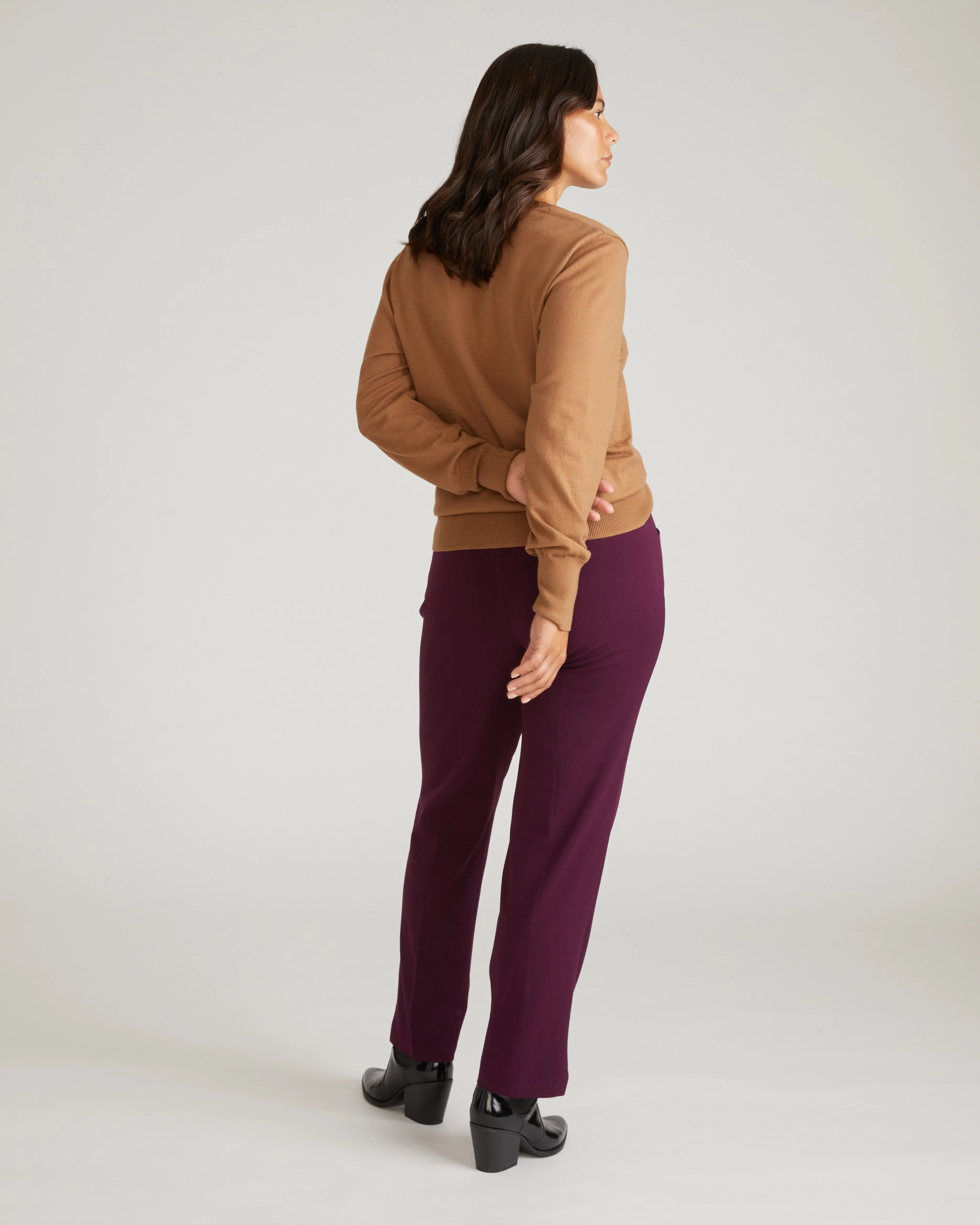 Savvy Fine Knit V Sweater - Classic Camel sold by Universal Standard product image thumbnail 3