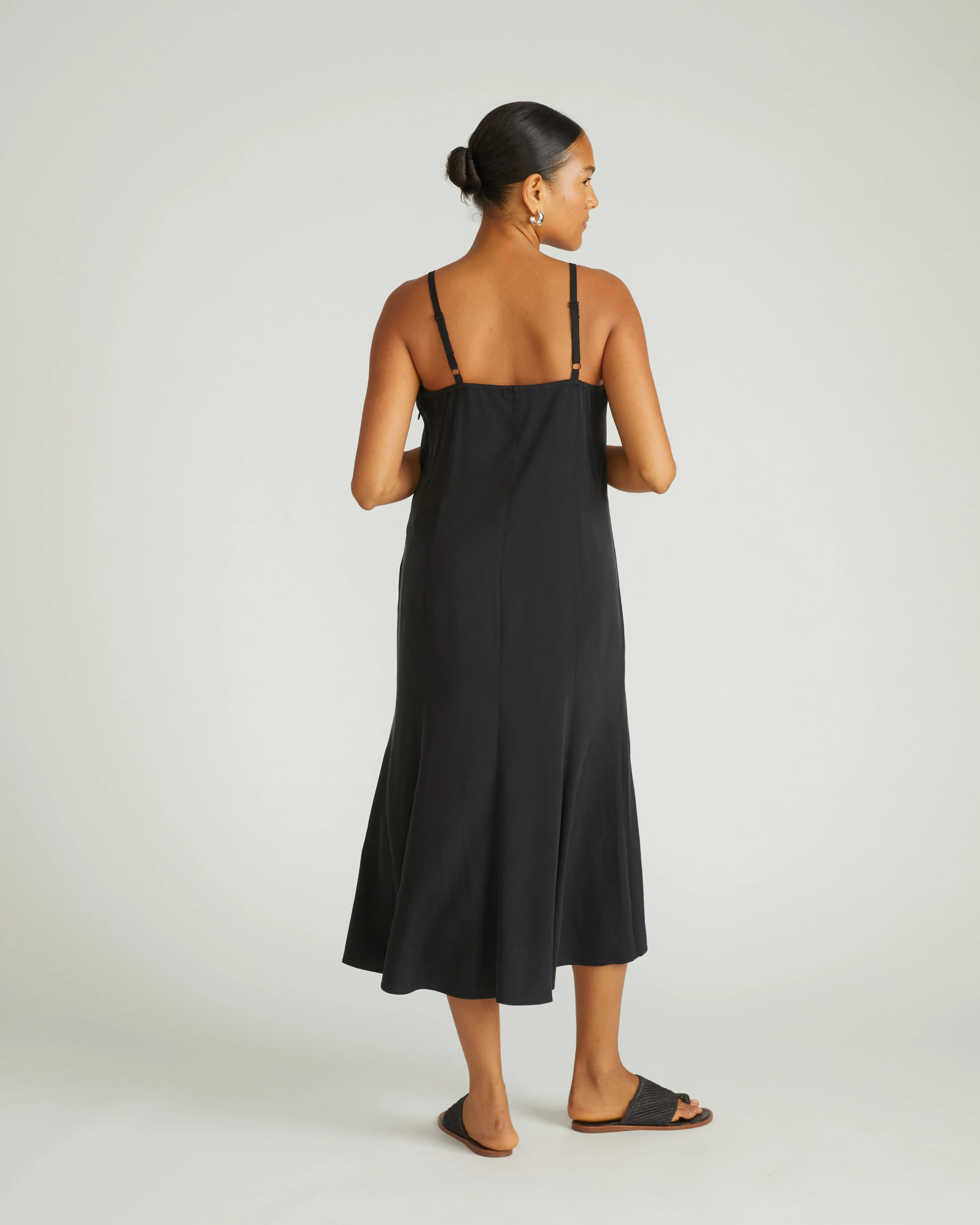 Amber Cooling Cupro Slip Dress - Black sold by Universal Standard product image thumbnail 3
