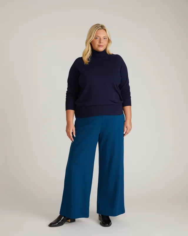 Renee Savvy Fine Knit Raglan Turtleneck - Midnight sold by Universal Standard