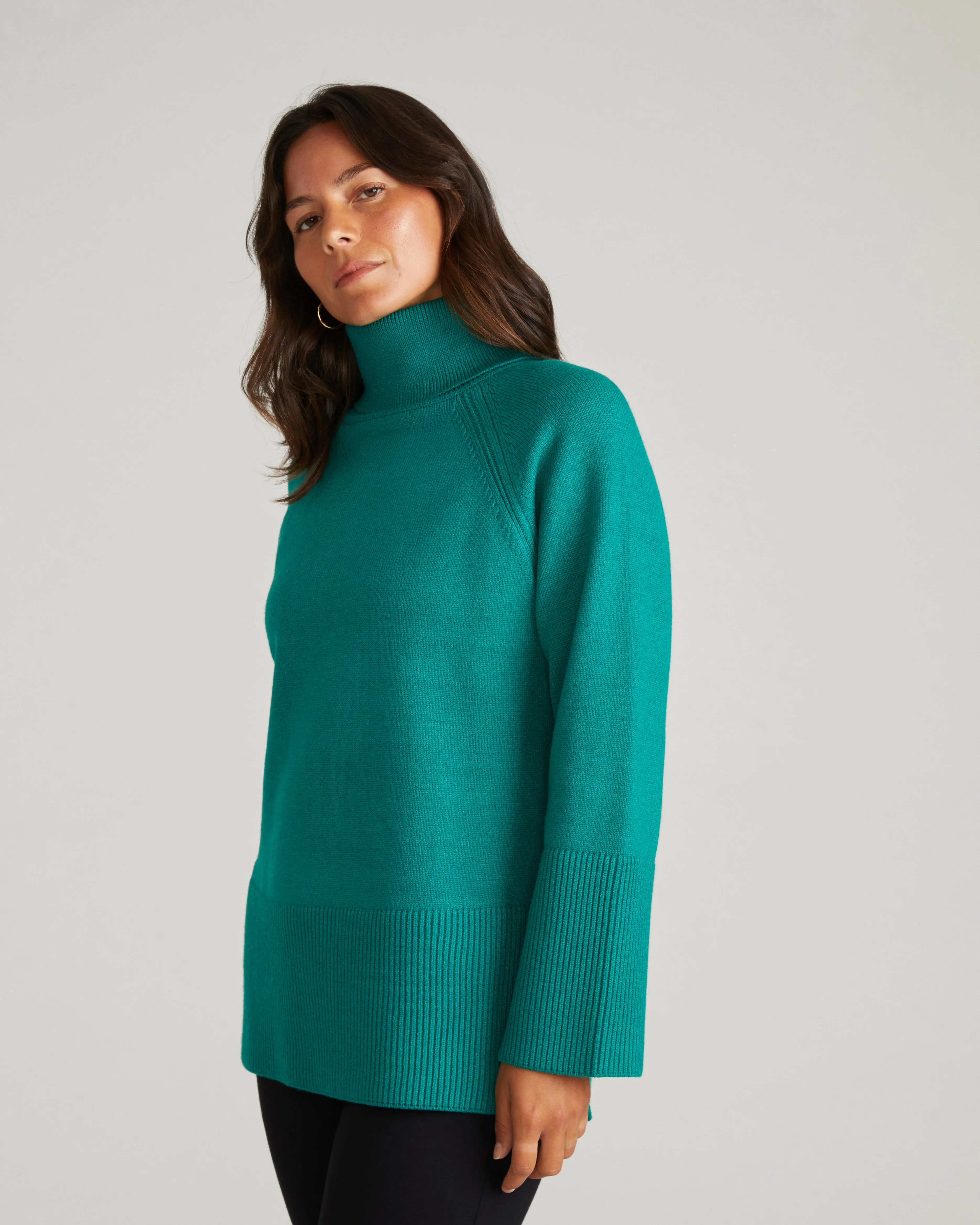 Better-Than-Wool Oversize Turtleneck Sweater - Green Tourmaline sold by Universal Standard product image thumbnail 5