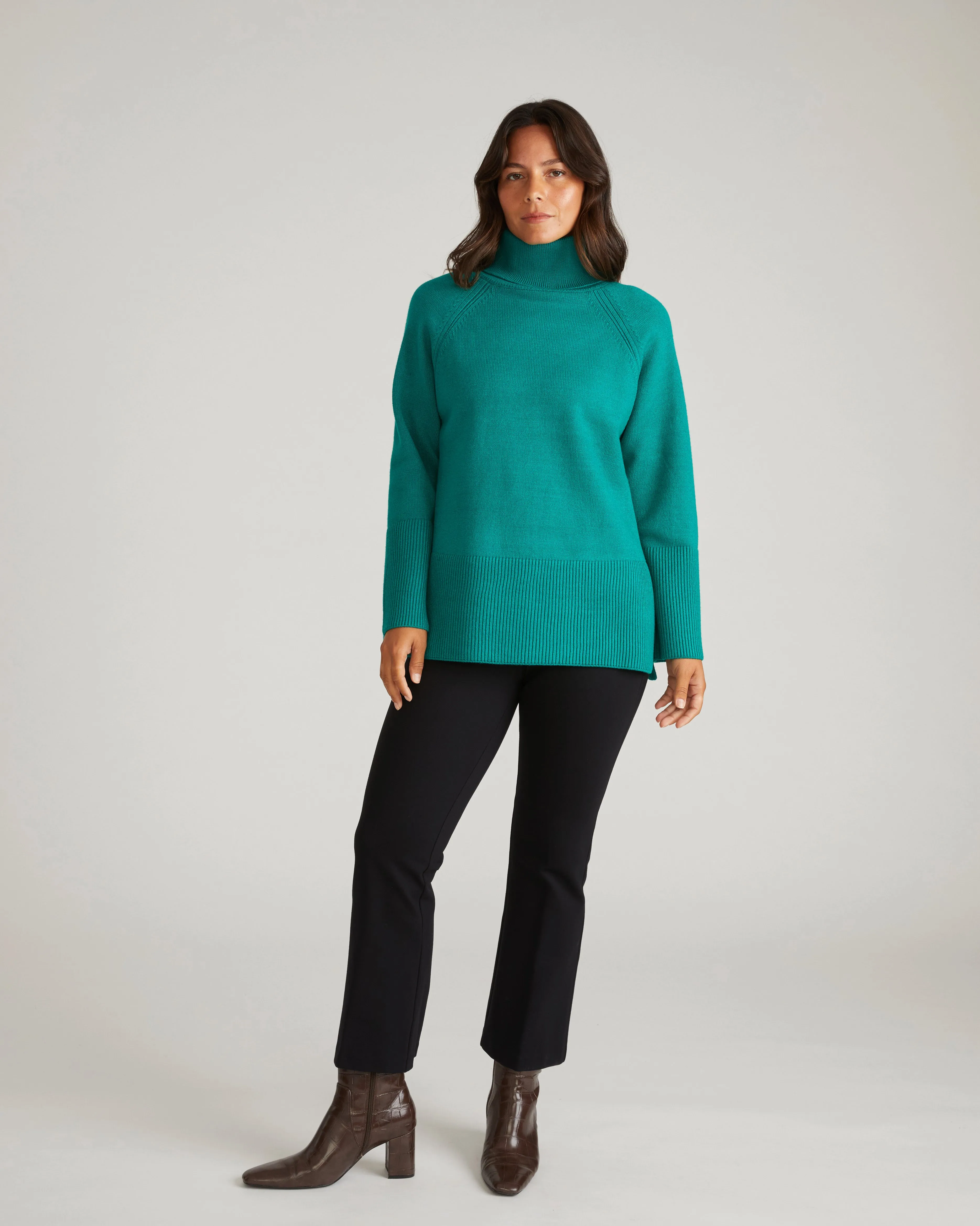 Better-Than-Wool Oversize Turtleneck Sweater - Green Tourmaline sold by Universal Standard product image thumbnail 4