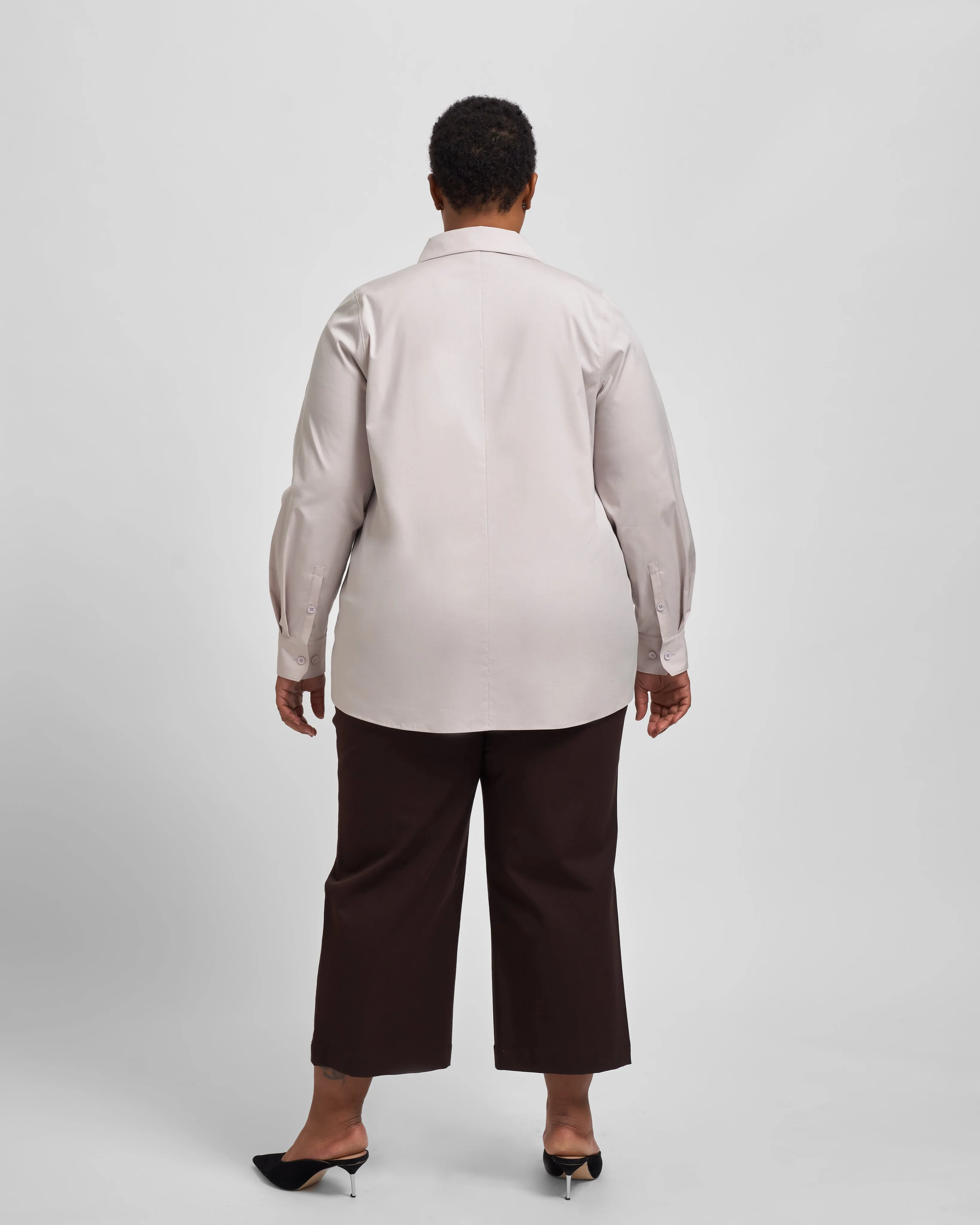 Canna Hi-Low Shirt - Dusty Lilac sold by Universal Standard product image thumbnail 2