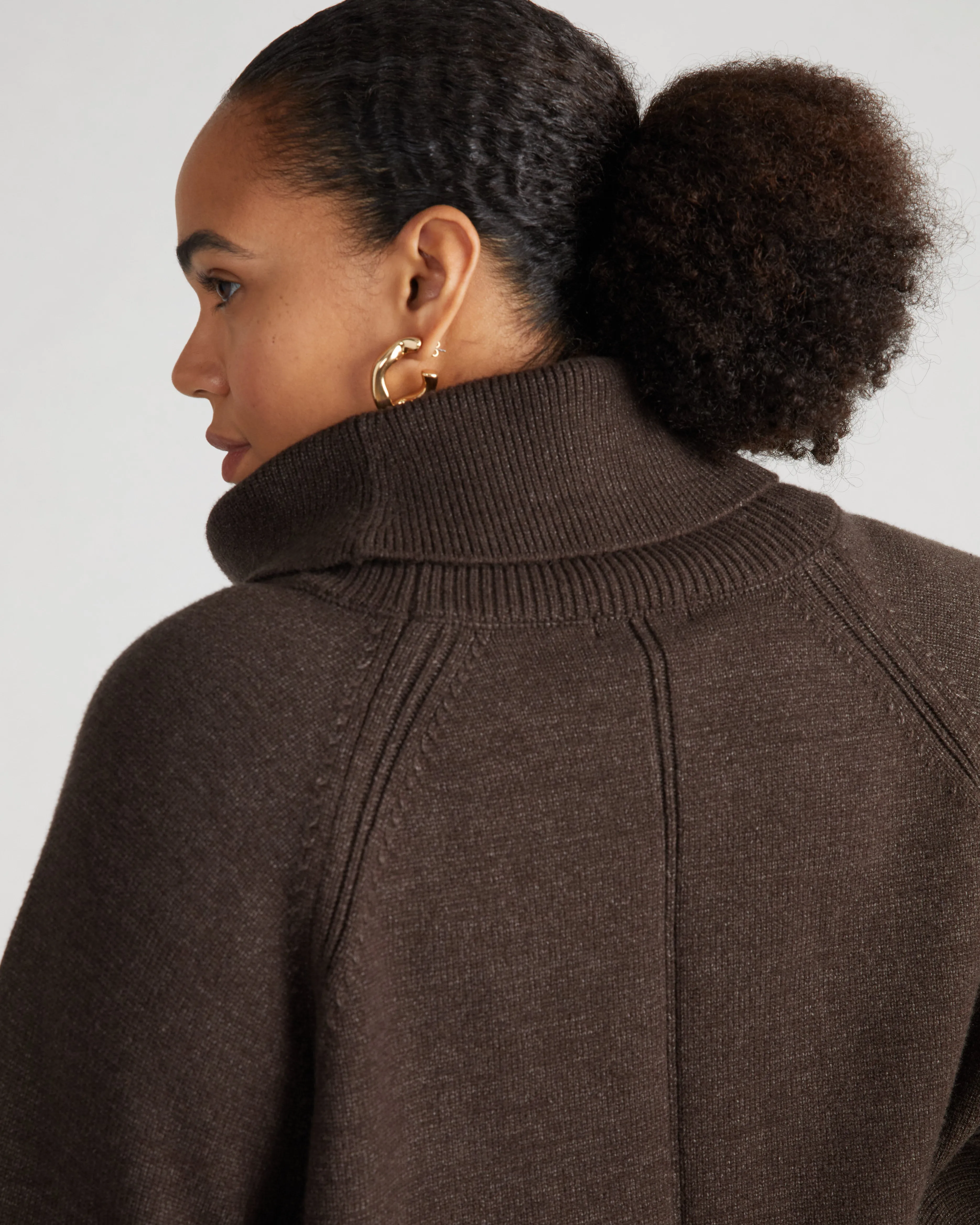 Better-Than-Wool Oversize Turtleneck Sweater - Dark Graphite sold by Universal Standard product image thumbnail 3
