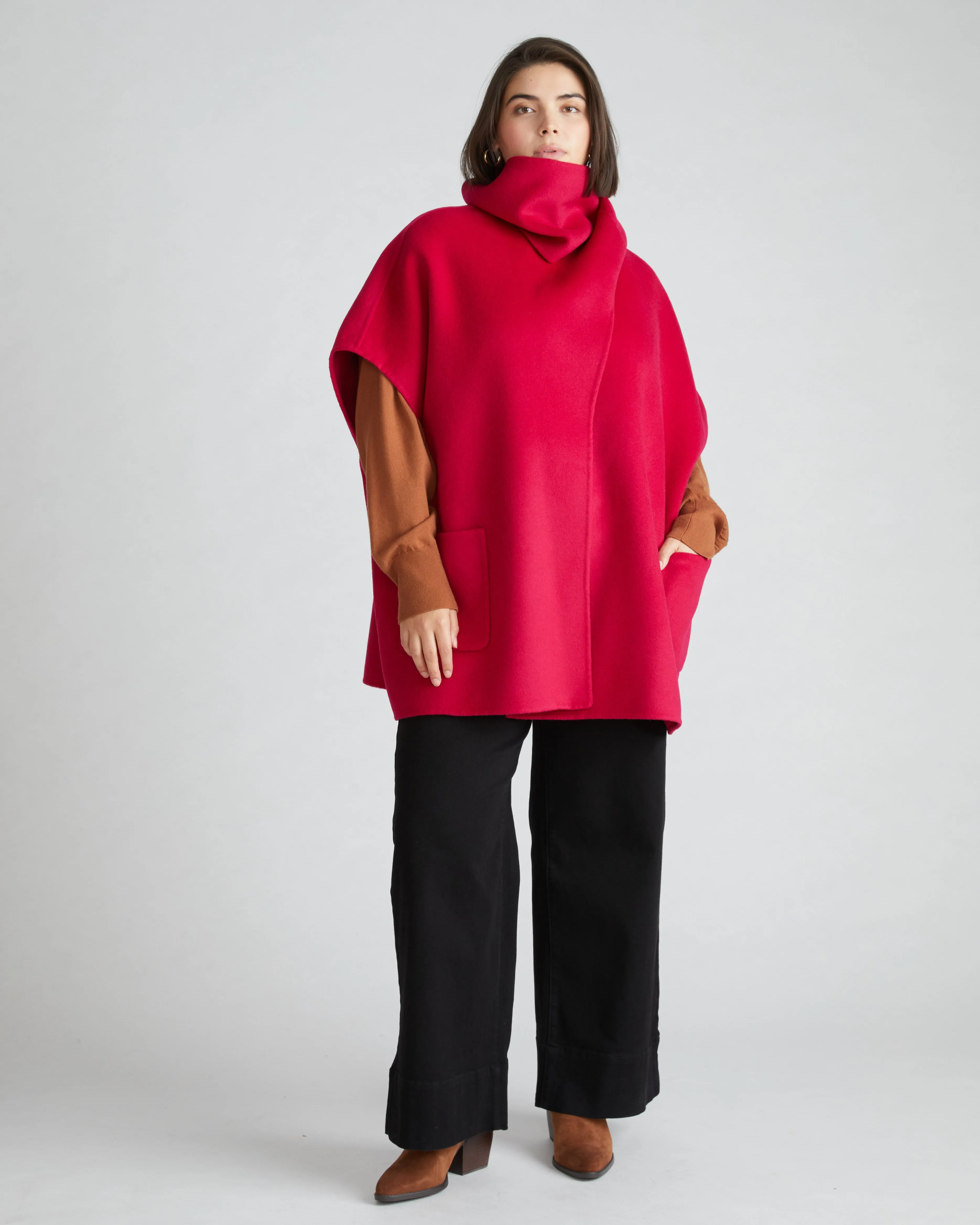 Tilda Cape - Cerise sold by Universal Standard