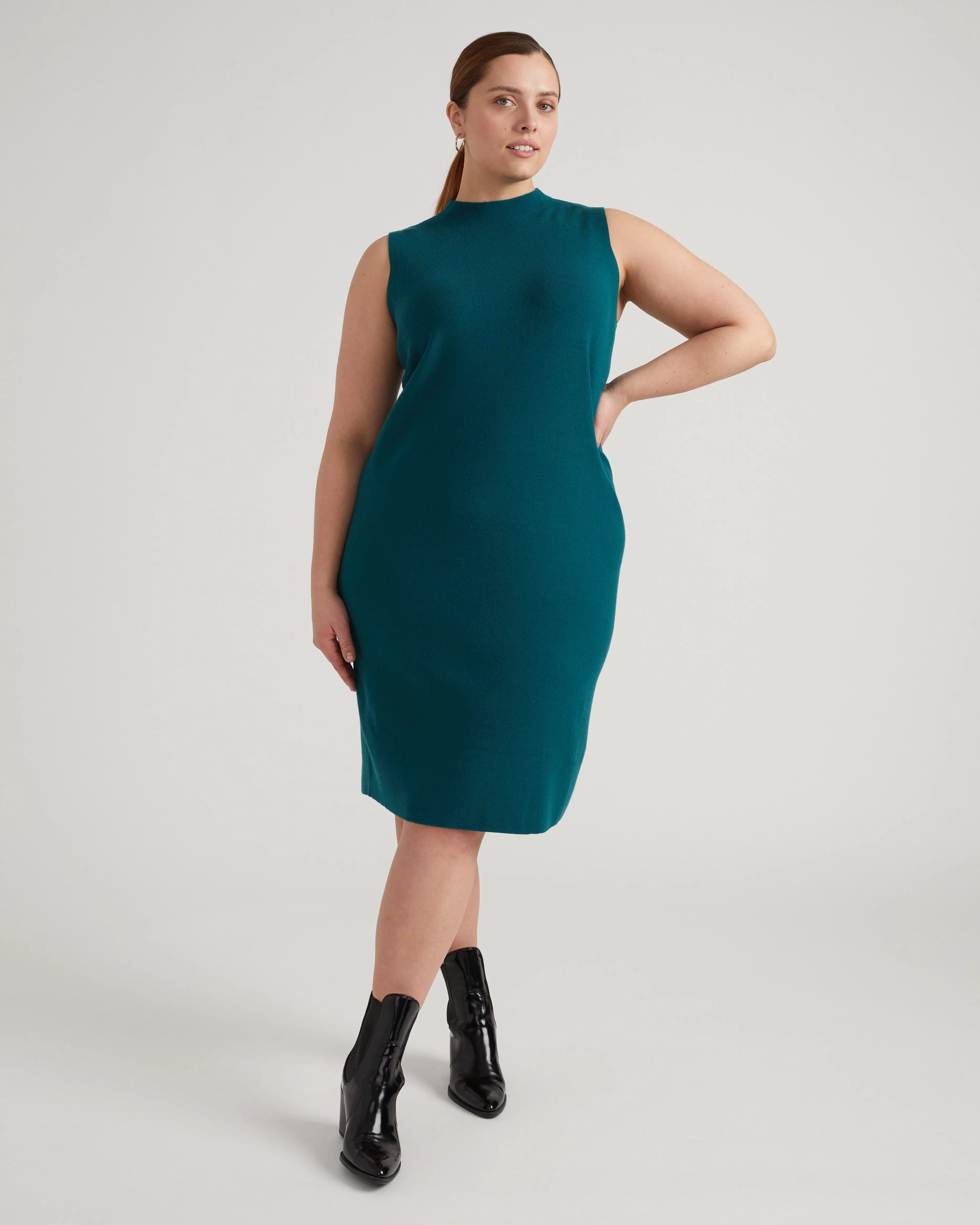 Savvy Double Knit Sweater Dress - Deep Sea sold by Universal Standard product image thumbnail 2