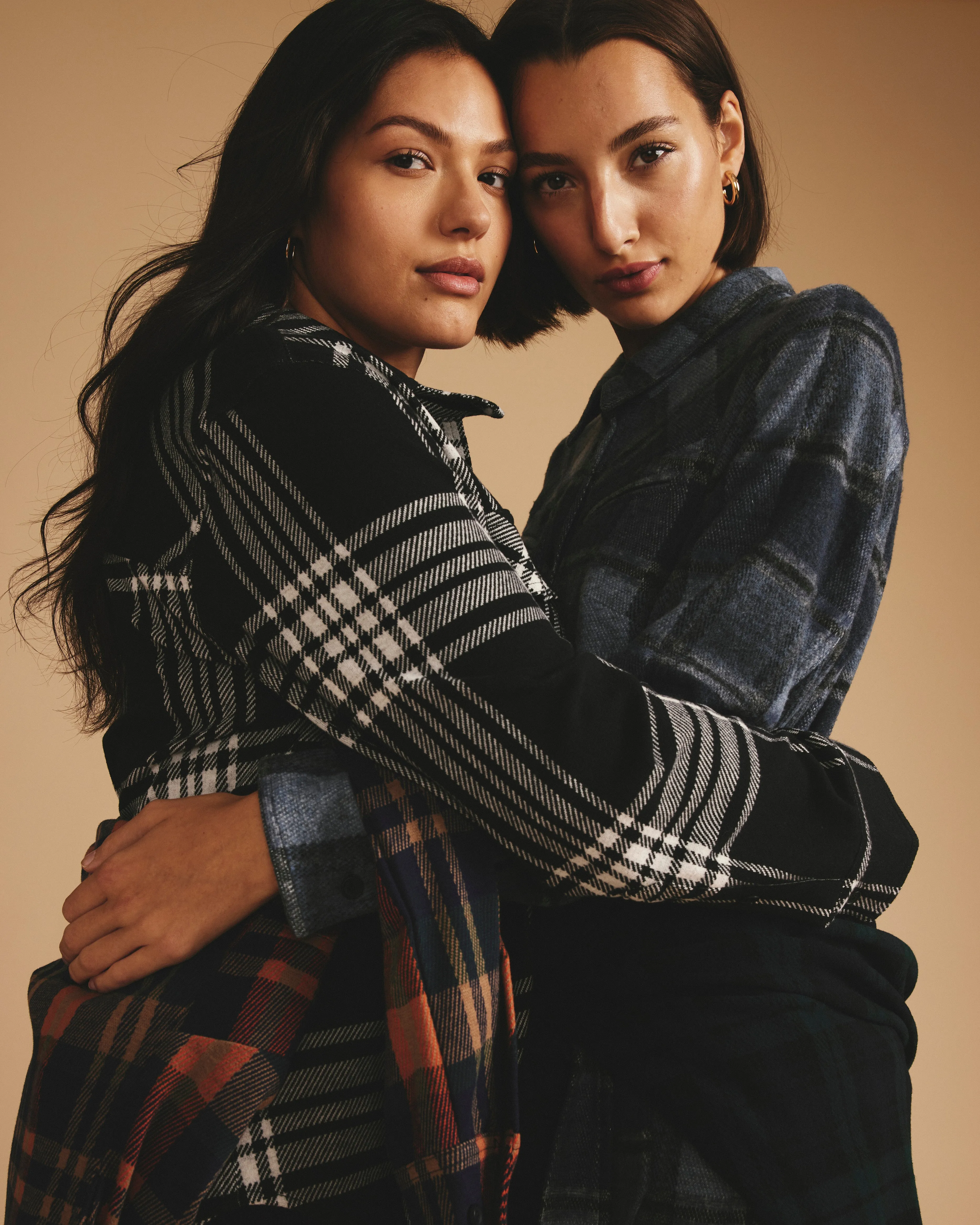 Maine Stretch Flannel Shirt - Highland Hug Black Plaid sold by Universal Standard product image thumbnail 2