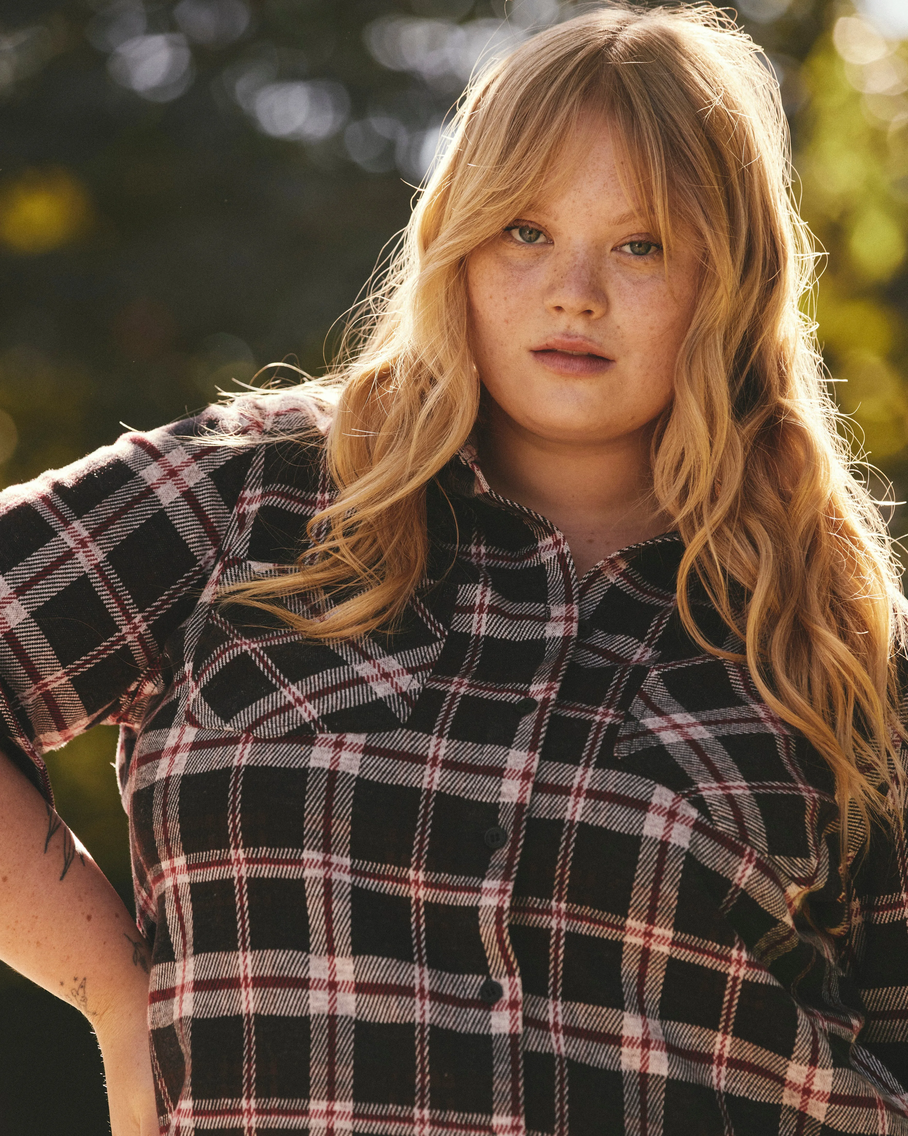 Maine Stretch Flannel Shirtdress - Poppy Plaid sold by Universal Standard product image thumbnail 4