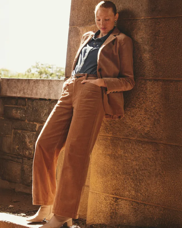 Camila Wide Leg Corduroy Pants - Classic Camel sold by Universal Standard