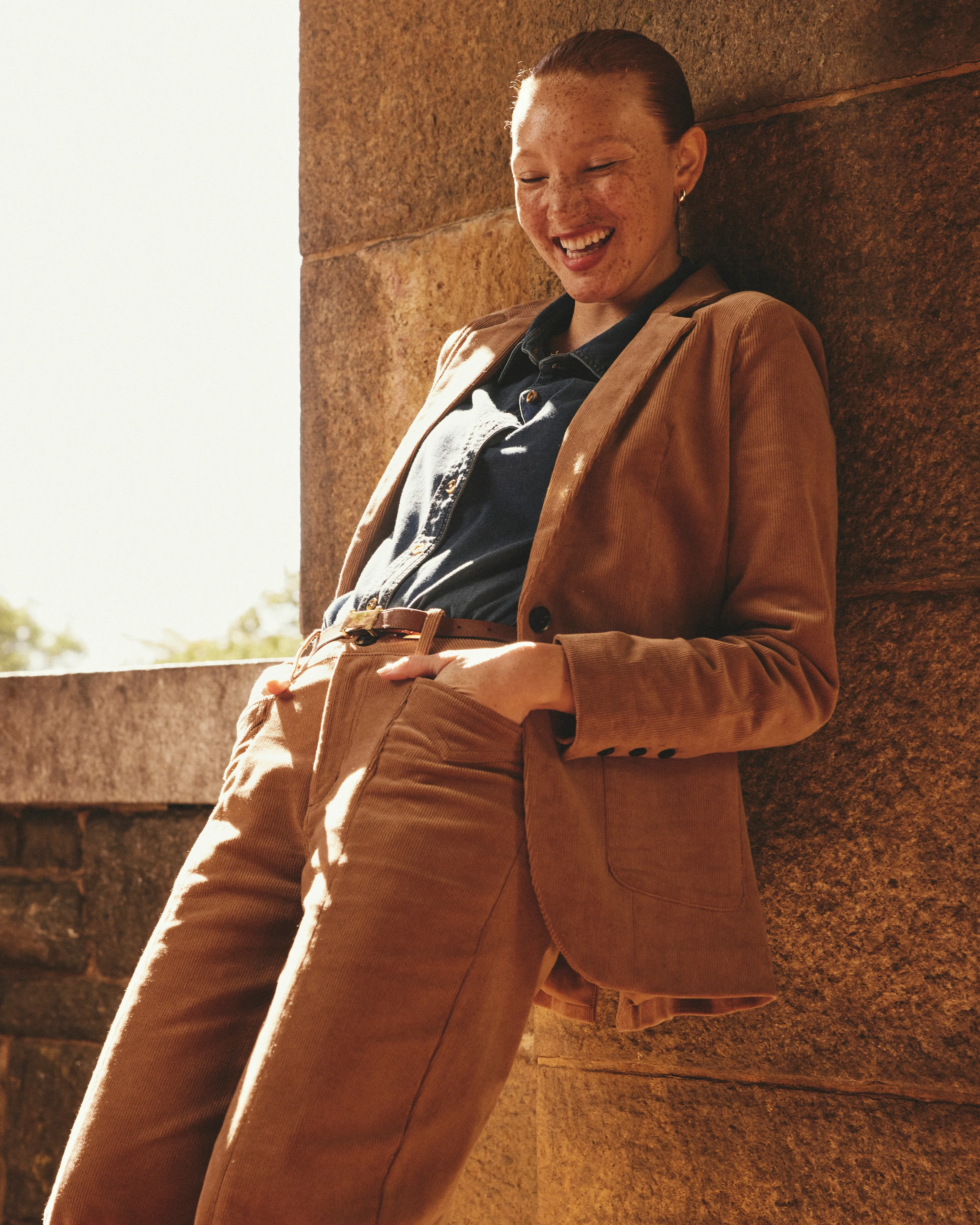 Camila Wide Leg Corduroy Pants - Classic Camel sold by Universal Standard product image thumbnail 4