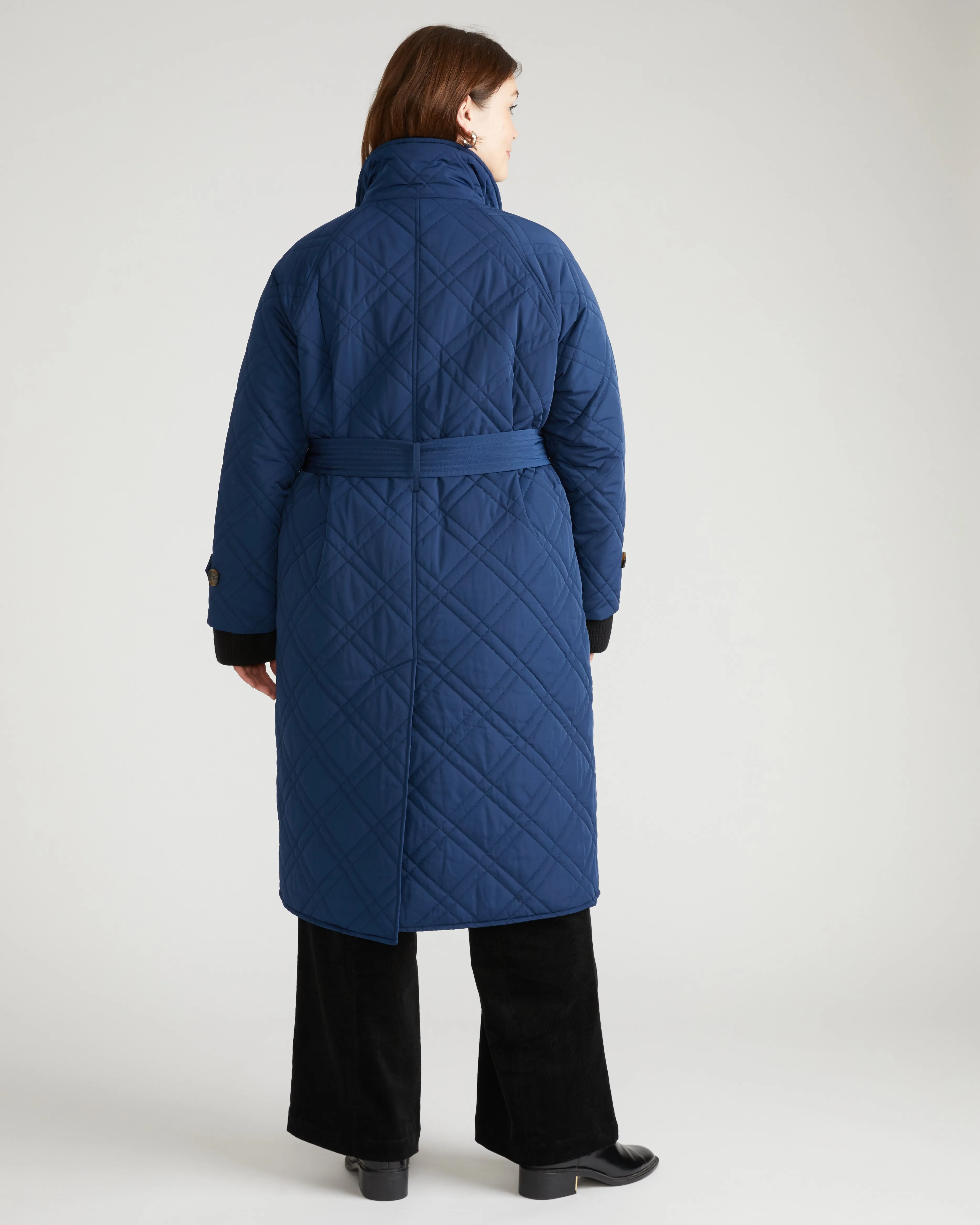 Nehra Quilted Coat - Pageant Blue sold by Universal Standard product image thumbnail 3