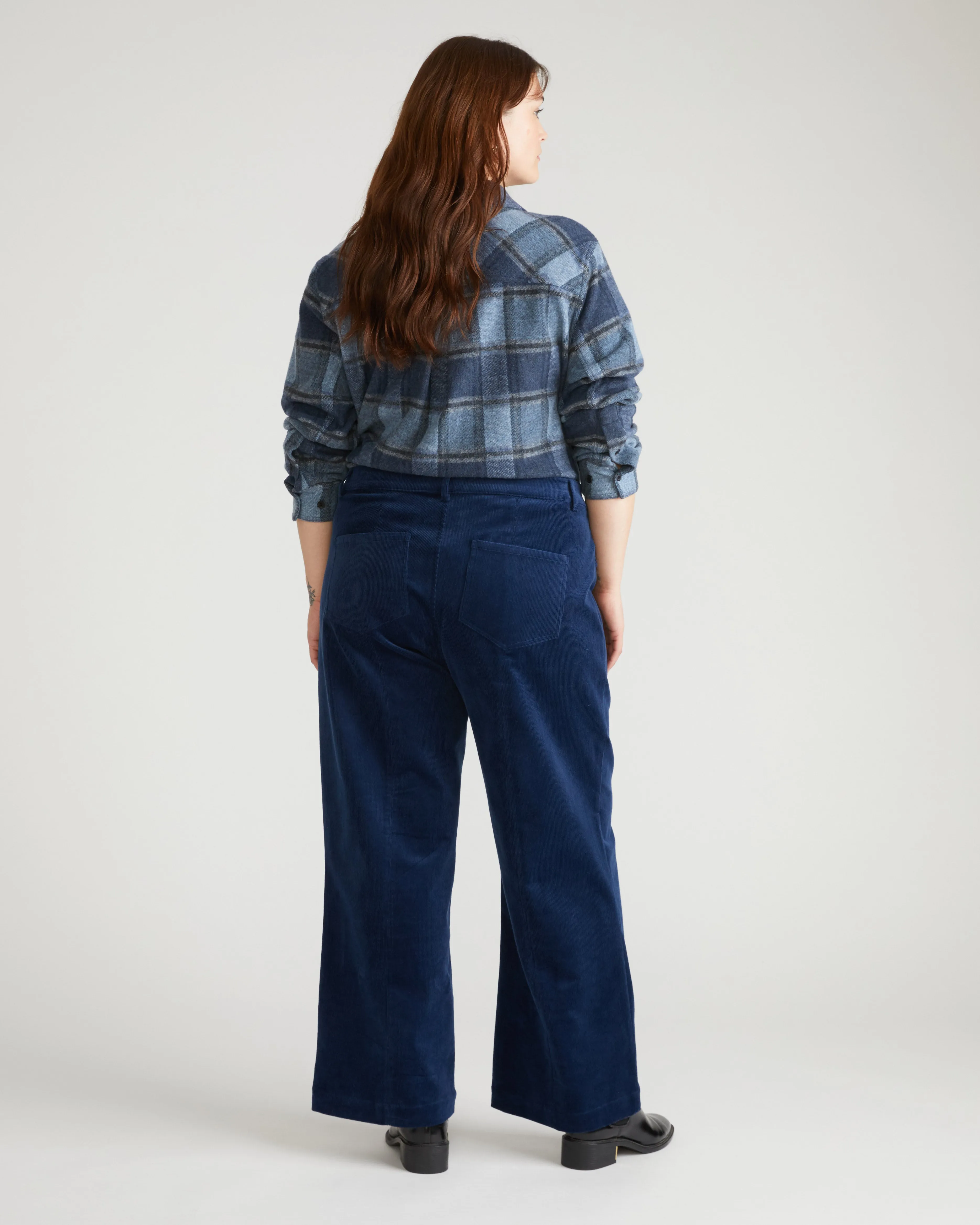 Camila Wide Leg Corduroy Pants - Pageant Blue sold by Universal Standard product image thumbnail 5