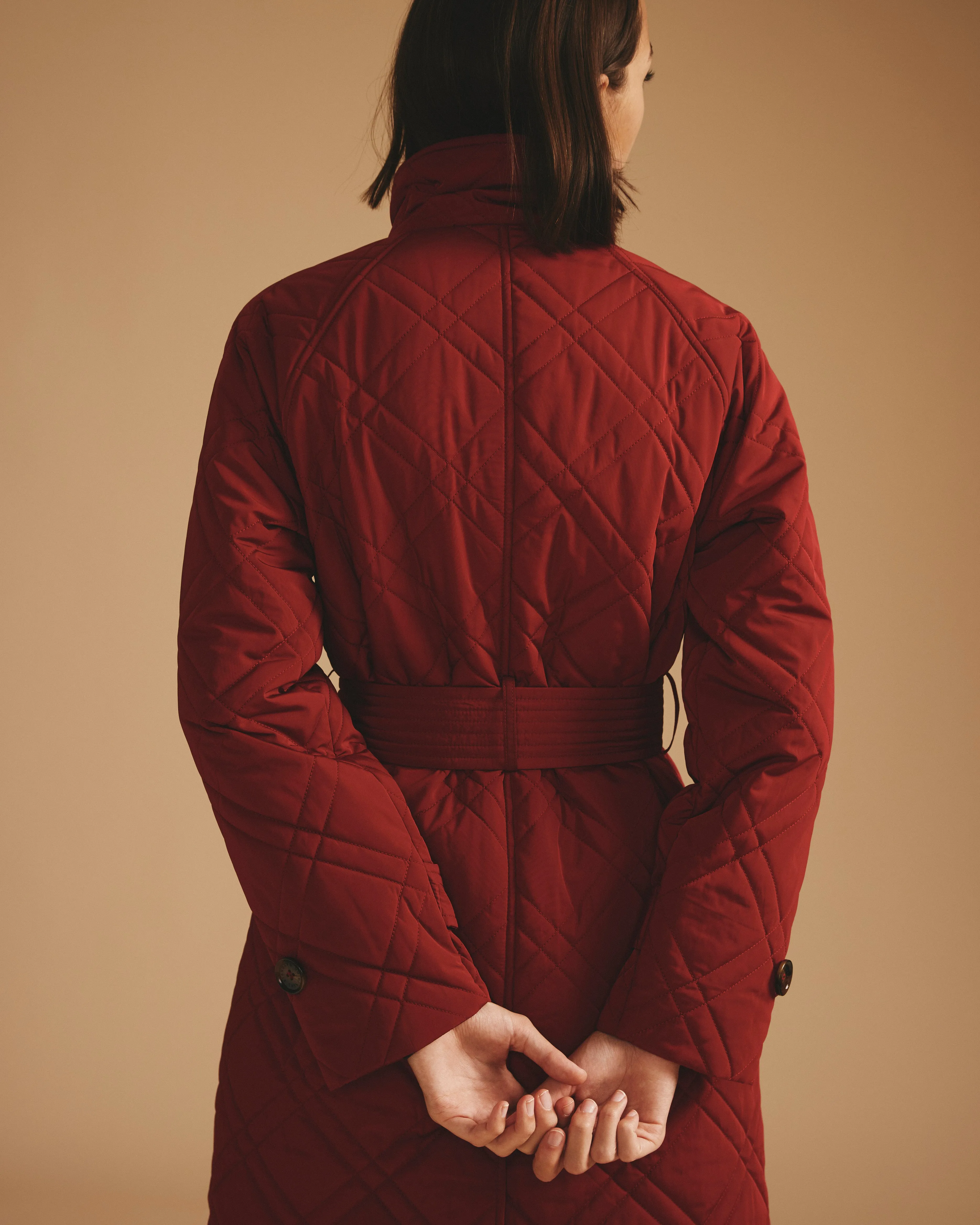 Nehra Quilted Coat - Autumnal Red sold by Universal Standard product image thumbnail 5