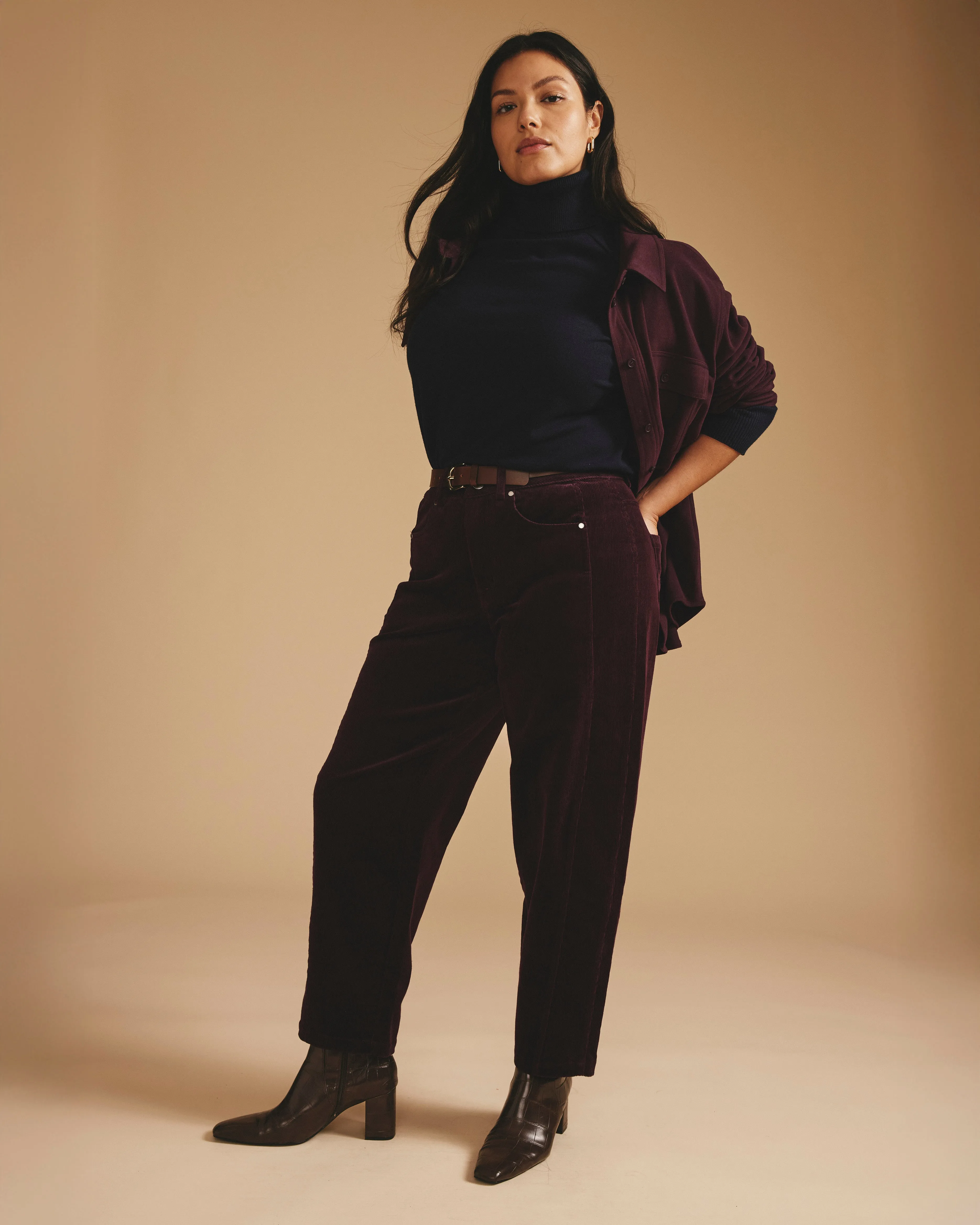 Dakota Twisted Leg Corduroy Pants - Gamay sold by Universal Standard product image thumbnail 3