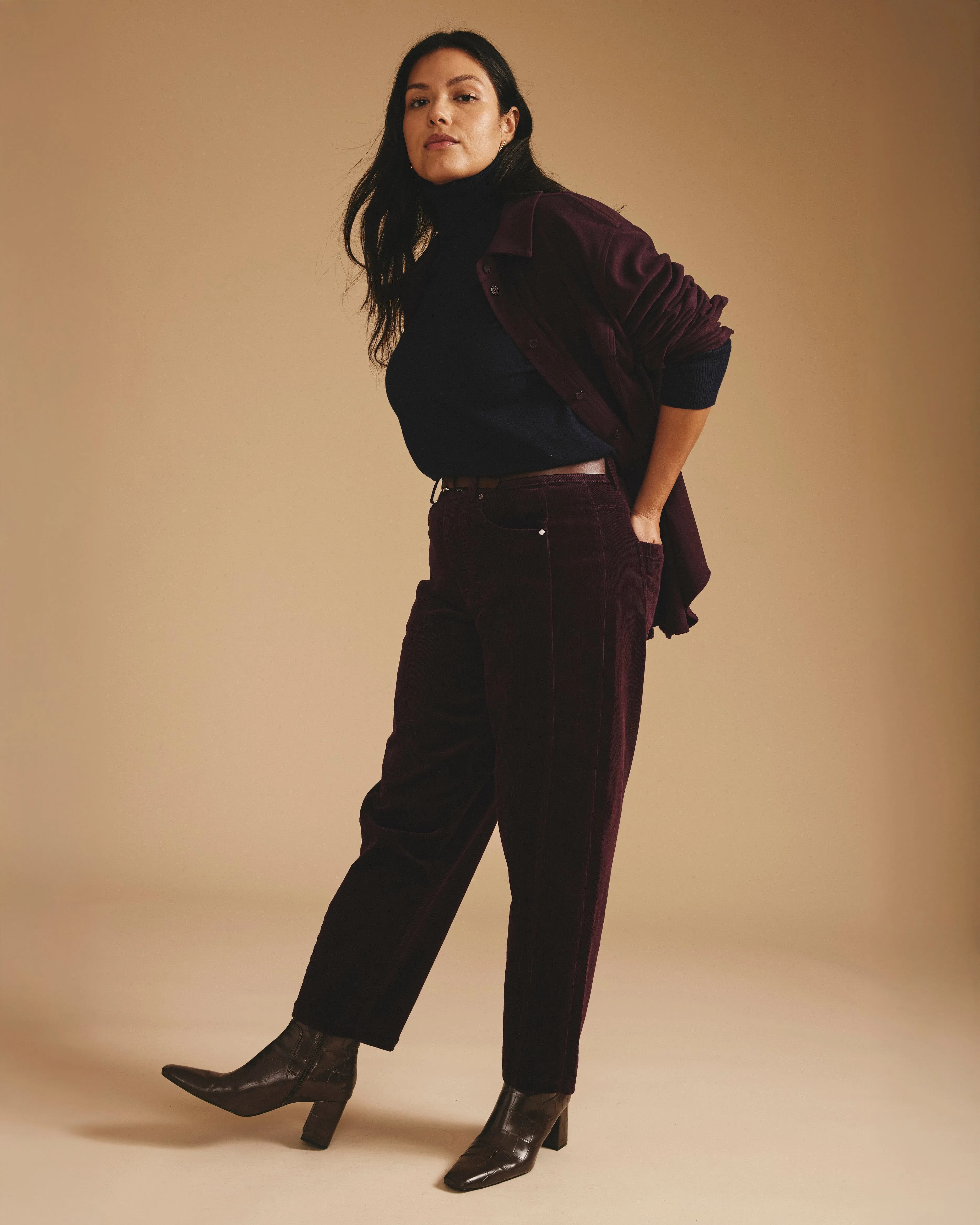 Dakota Twisted Leg Corduroy Pants - Gamay sold by Universal Standard product image thumbnail 5