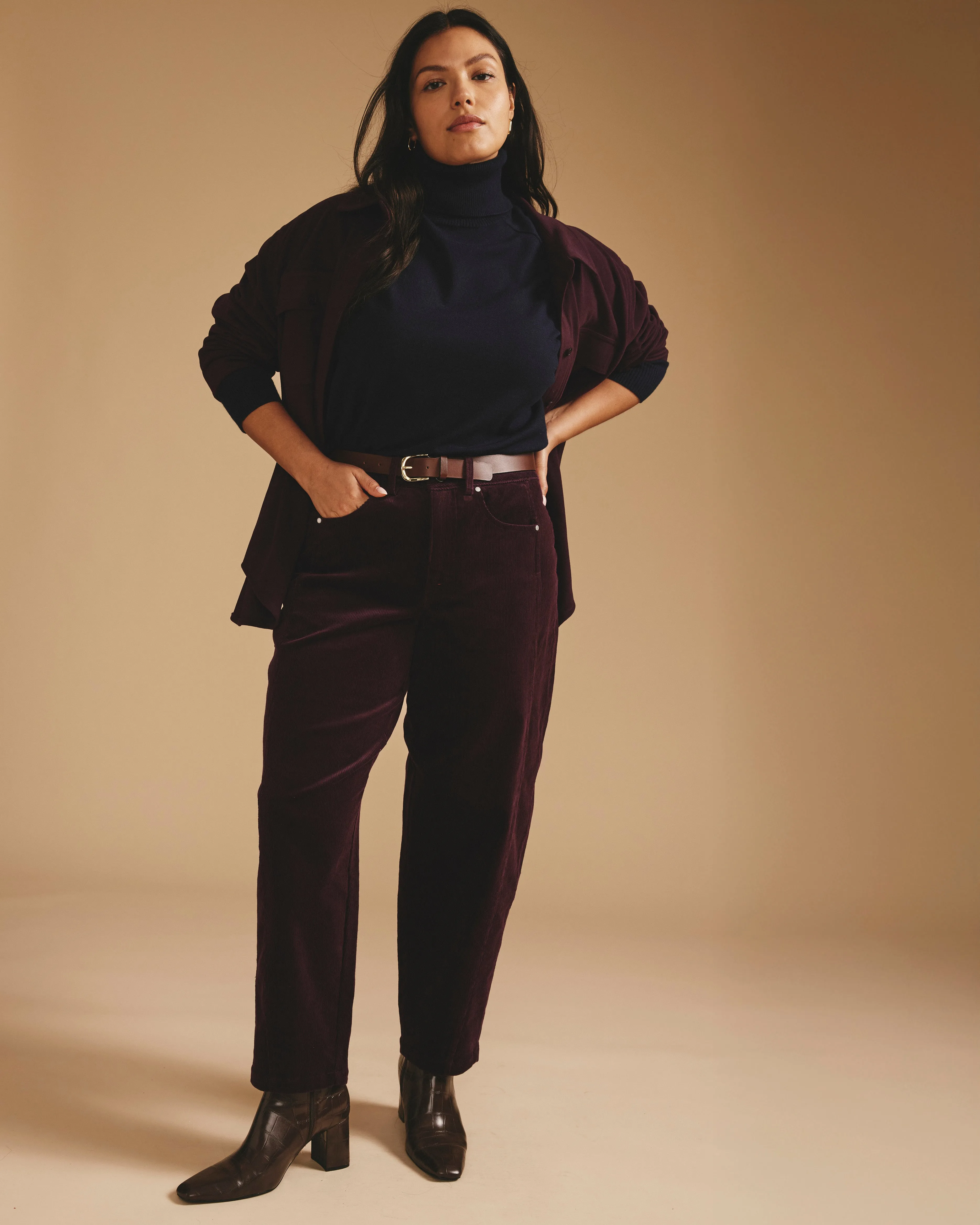 Dakota Twisted Leg Corduroy Pants - Gamay sold by Universal Standard product image thumbnail 4