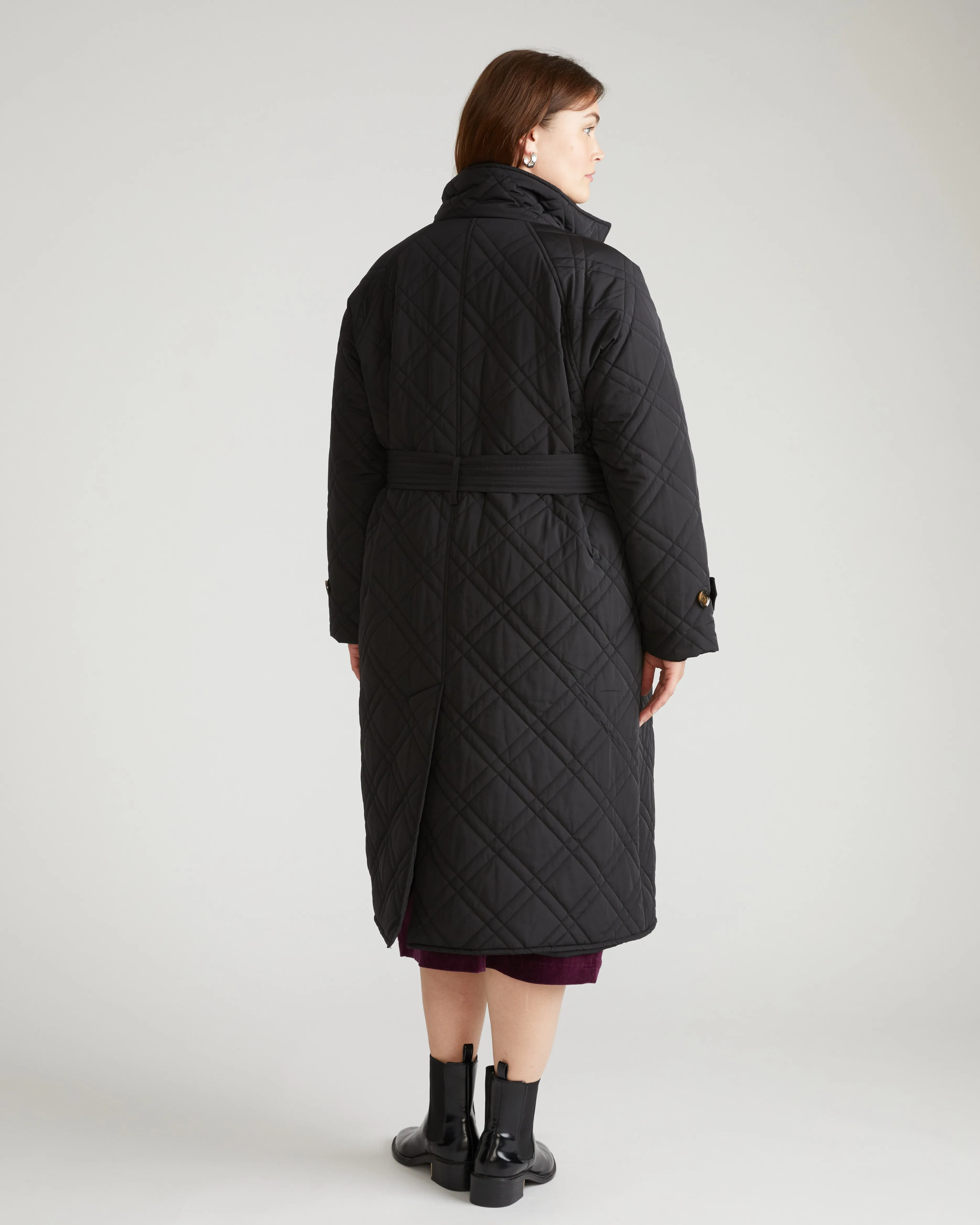 Nehra Quilted Coat - Black sold by Universal Standard product image thumbnail 4