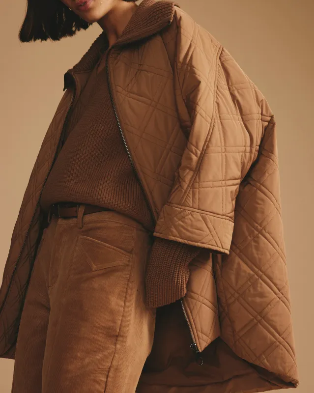 Arcadia Puffer Coat - Classic Camel sold by Universal Standard