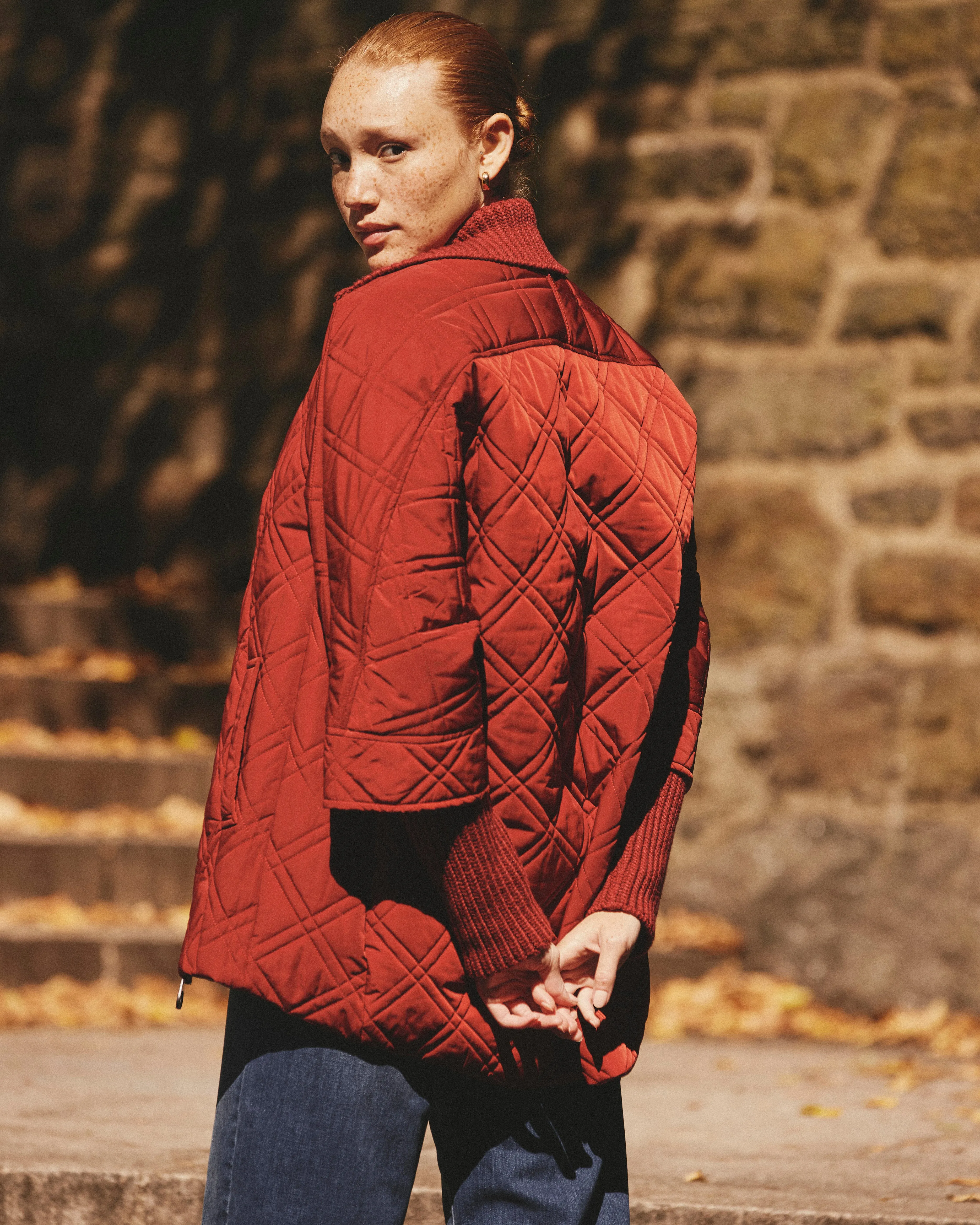 Arcadia Puffer Coat - Autumnal Red sold by Universal Standard product image thumbnail 4