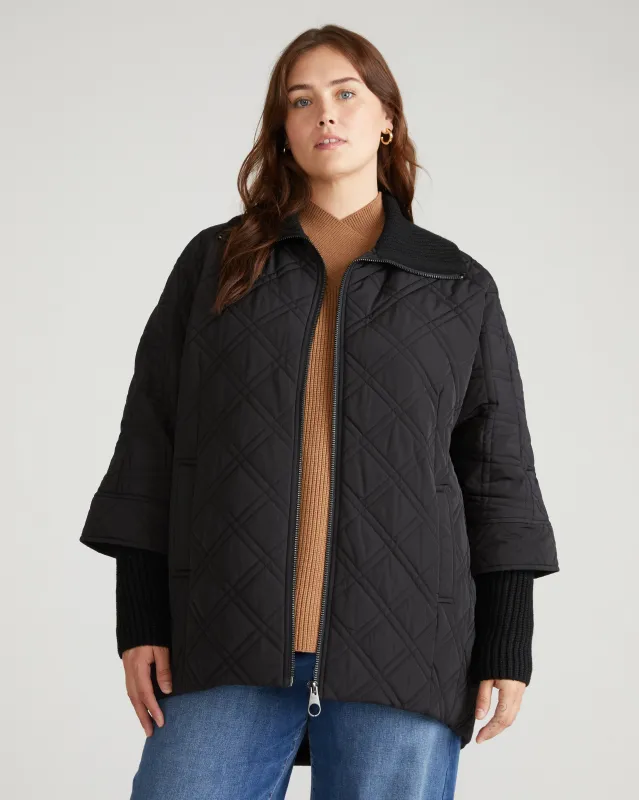 Arcadia Puffer Coat - Black sold by Universal Standard