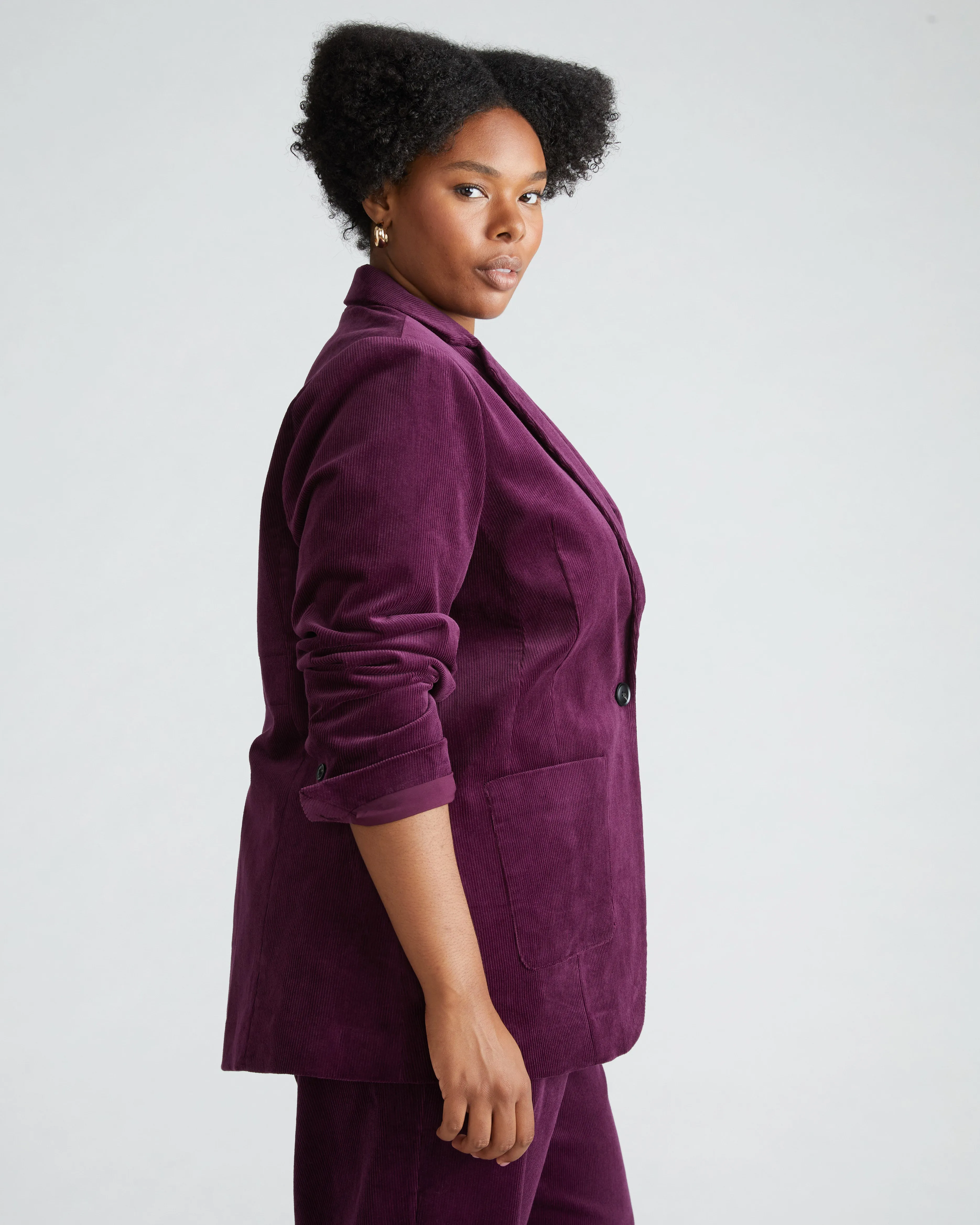 Davis Corduroy Blazer - Gamay sold by Universal Standard product image thumbnail 4