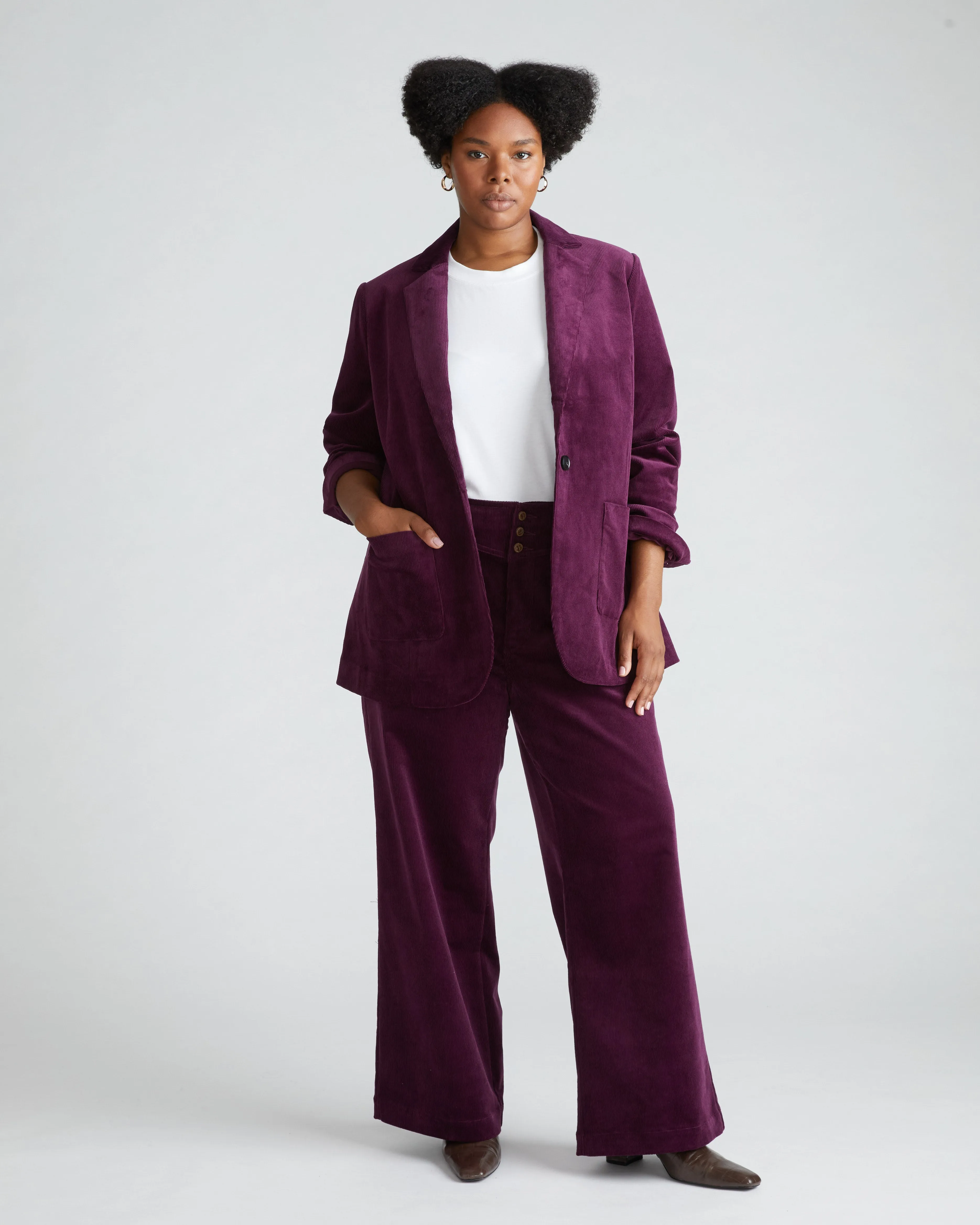 Davis Corduroy Blazer - Gamay sold by Universal Standard product image thumbnail 3