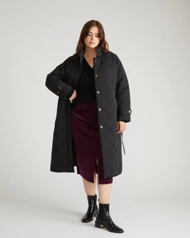 Suzi Corduroy Skirt - Gamay sold by Universal Standard