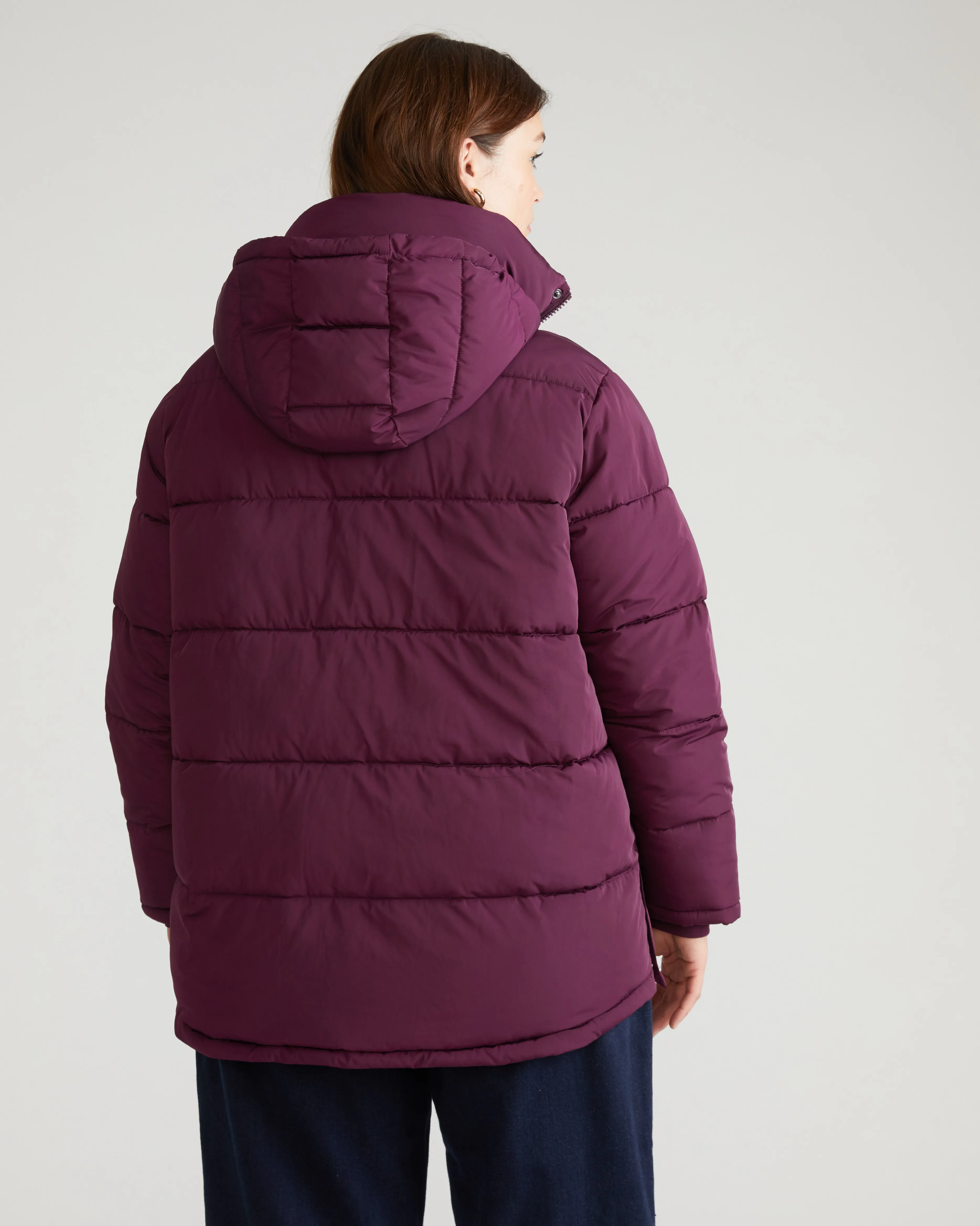Rainier Short Hooded Puffer - Gamay sold by Universal Standard product image thumbnail 4