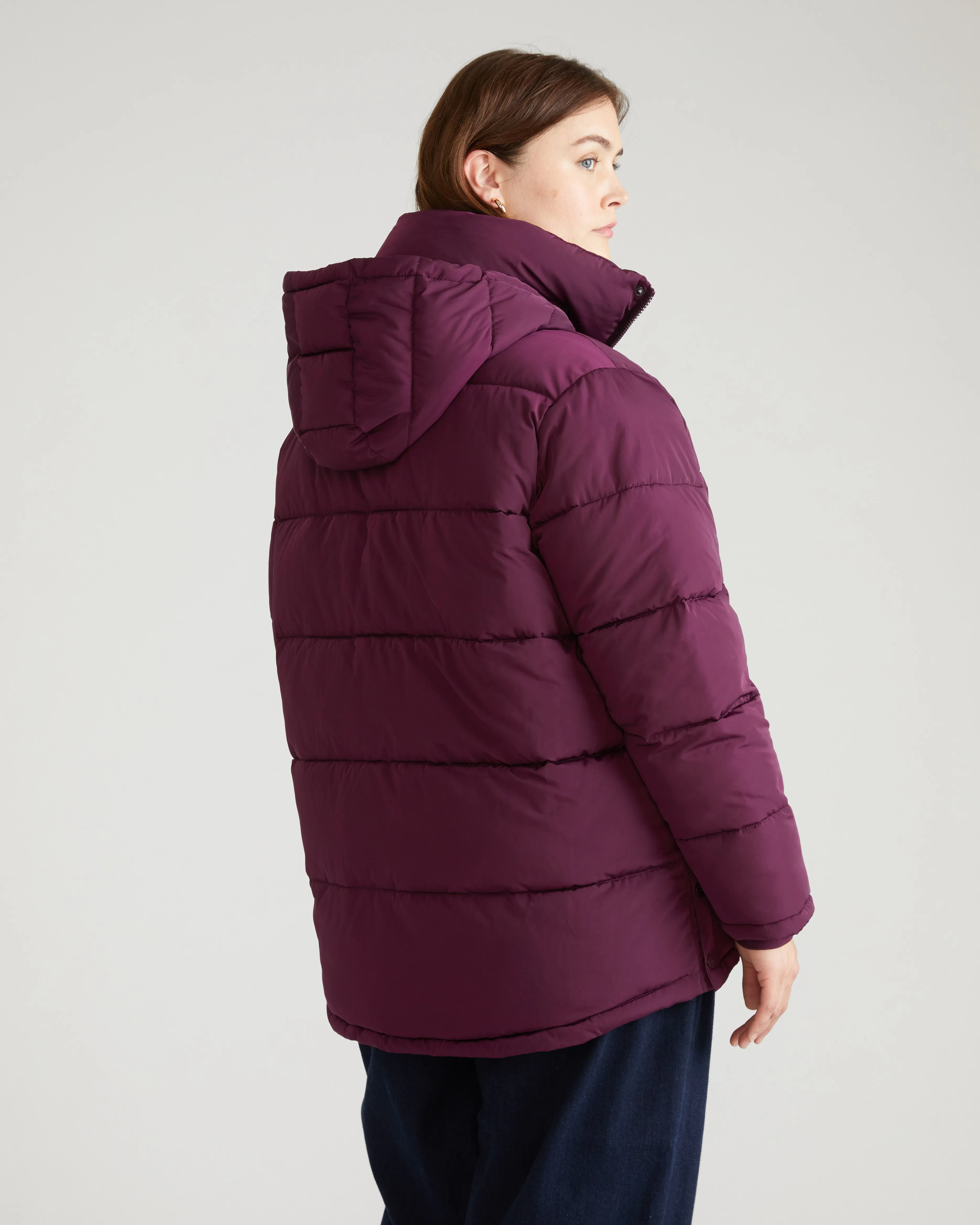 Rainier Short Hooded Puffer - Gamay sold by Universal Standard product image thumbnail 5