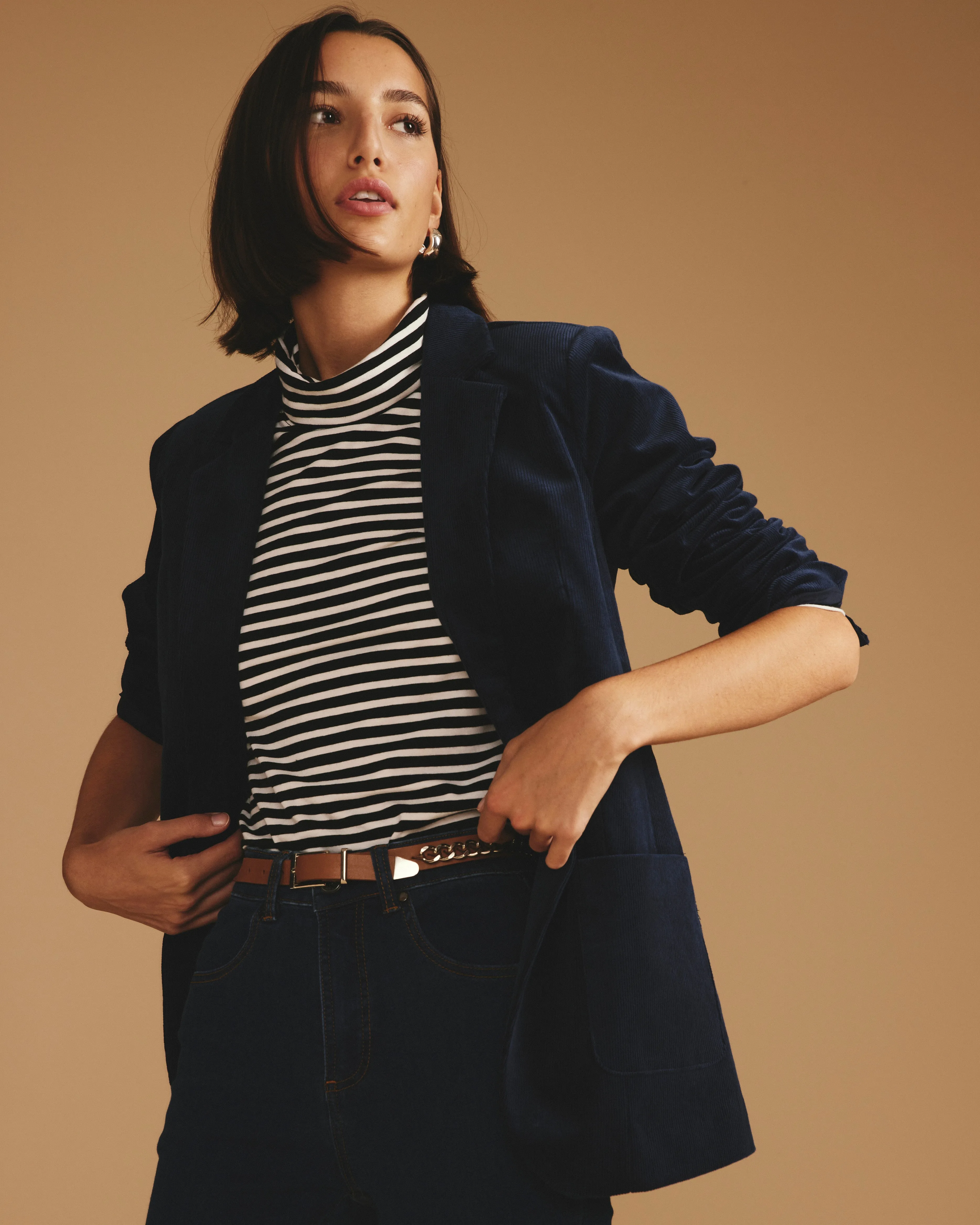 Davis Corduroy Blazer - Pageant Blue sold by Universal Standard product image thumbnail 4