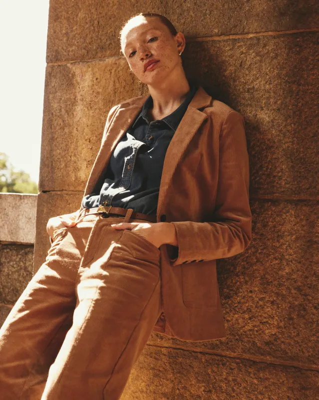 Davis Corduroy Blazer - Classic Camel sold by Universal Standard