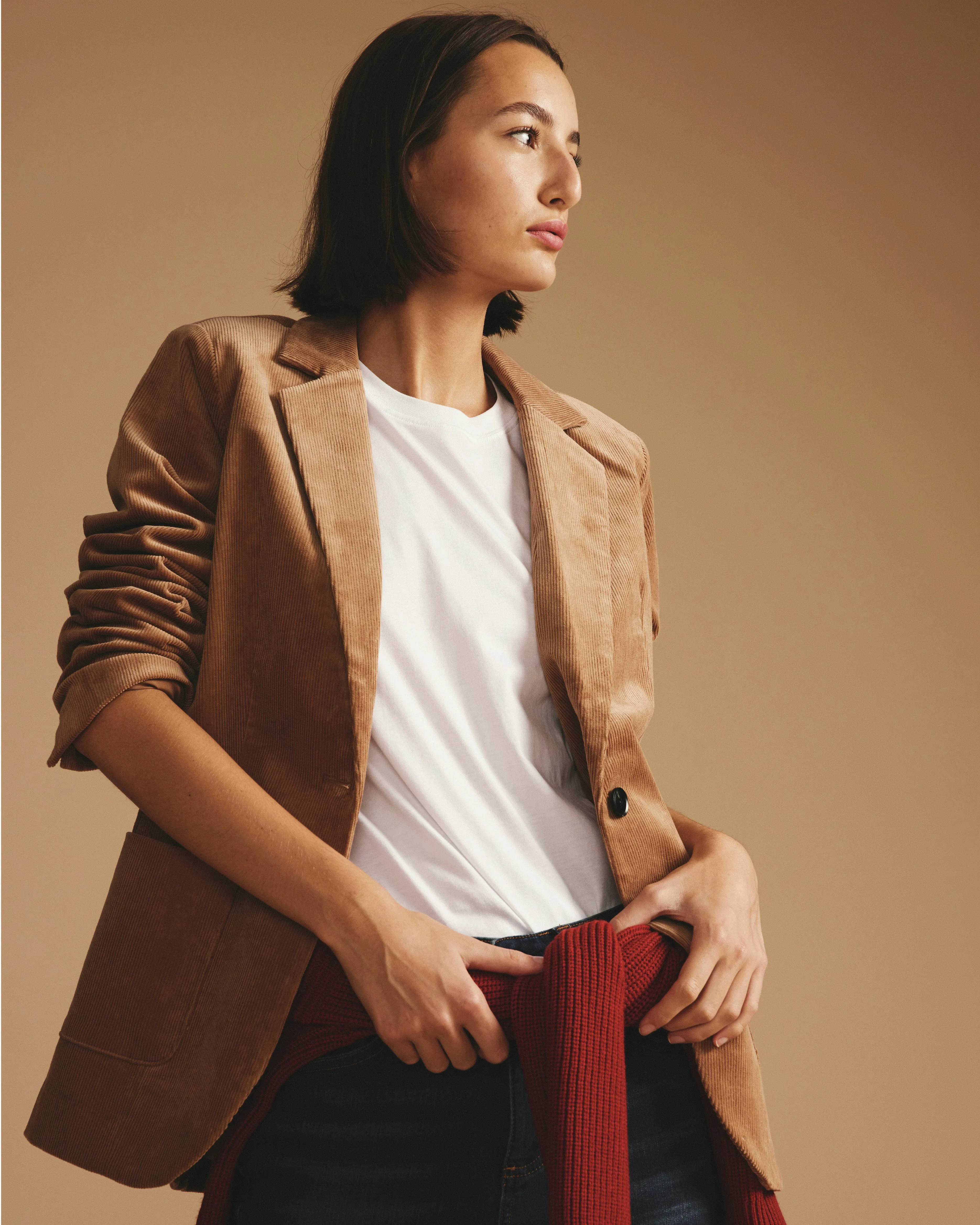 Davis Corduroy Blazer - Classic Camel sold by Universal Standard product image thumbnail 3