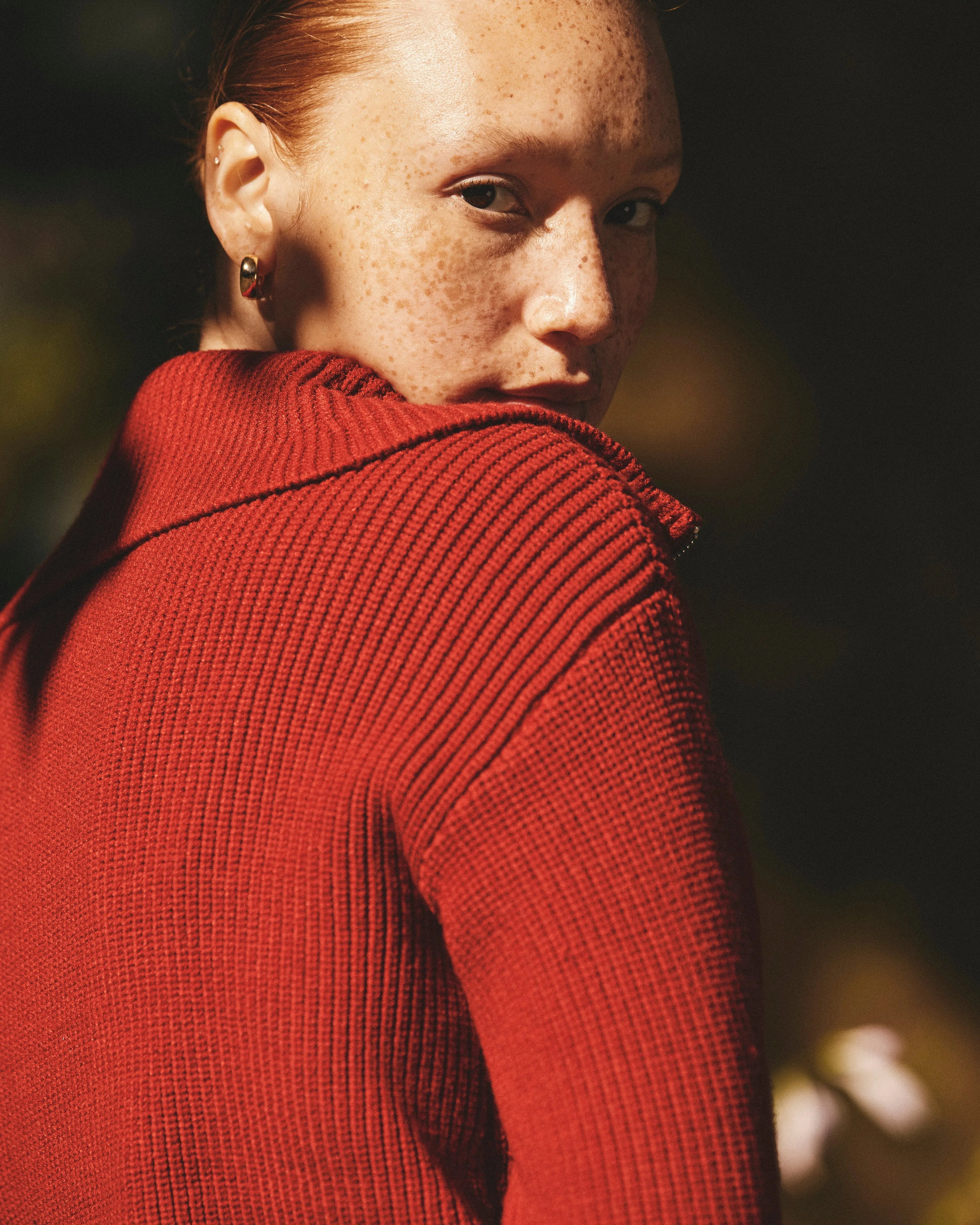 Brenda Zip Sweater - Autumnal Red sold by Universal Standard product image thumbnail 5