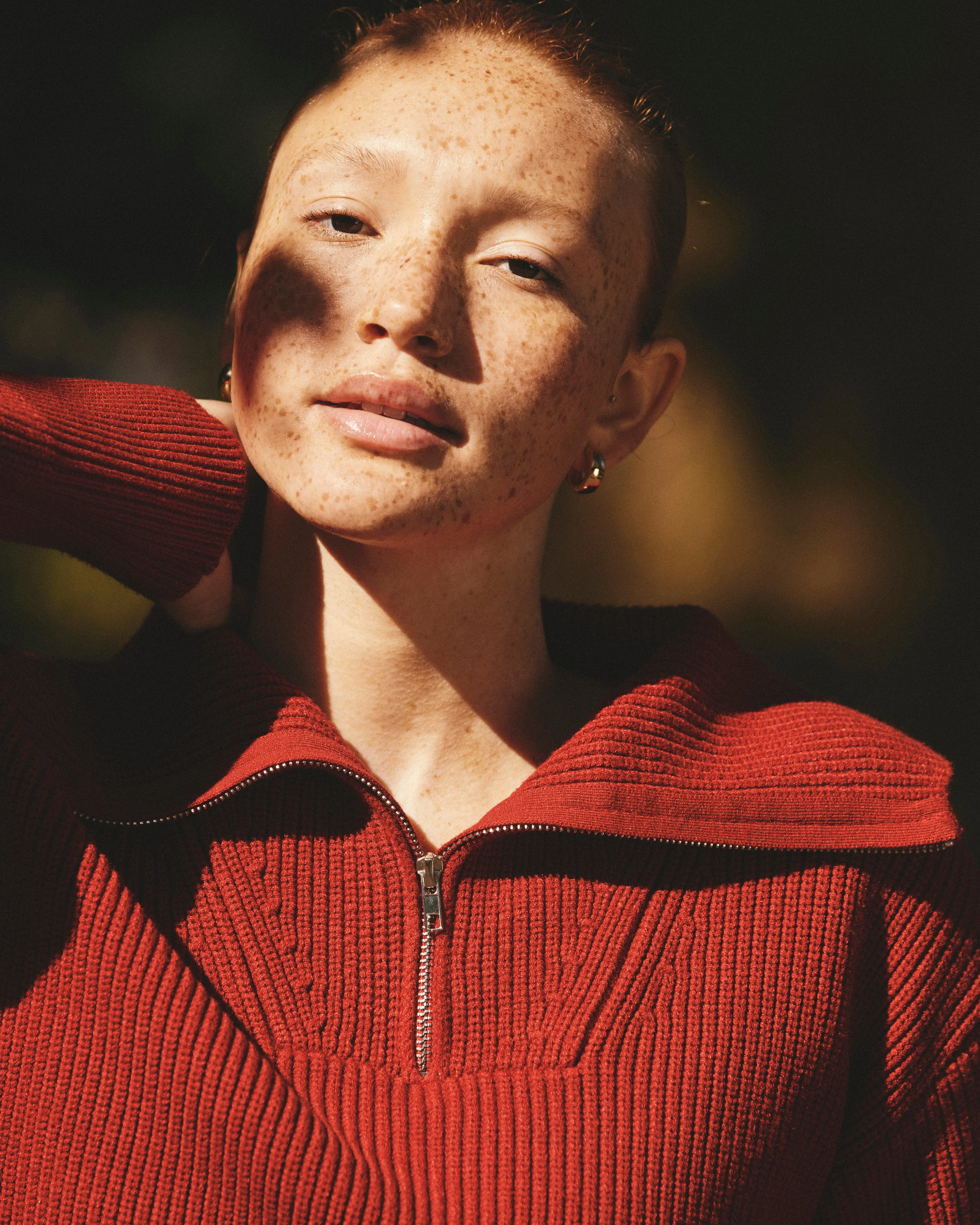 Brenda Zip Sweater - Autumnal Red sold by Universal Standard product image thumbnail 2