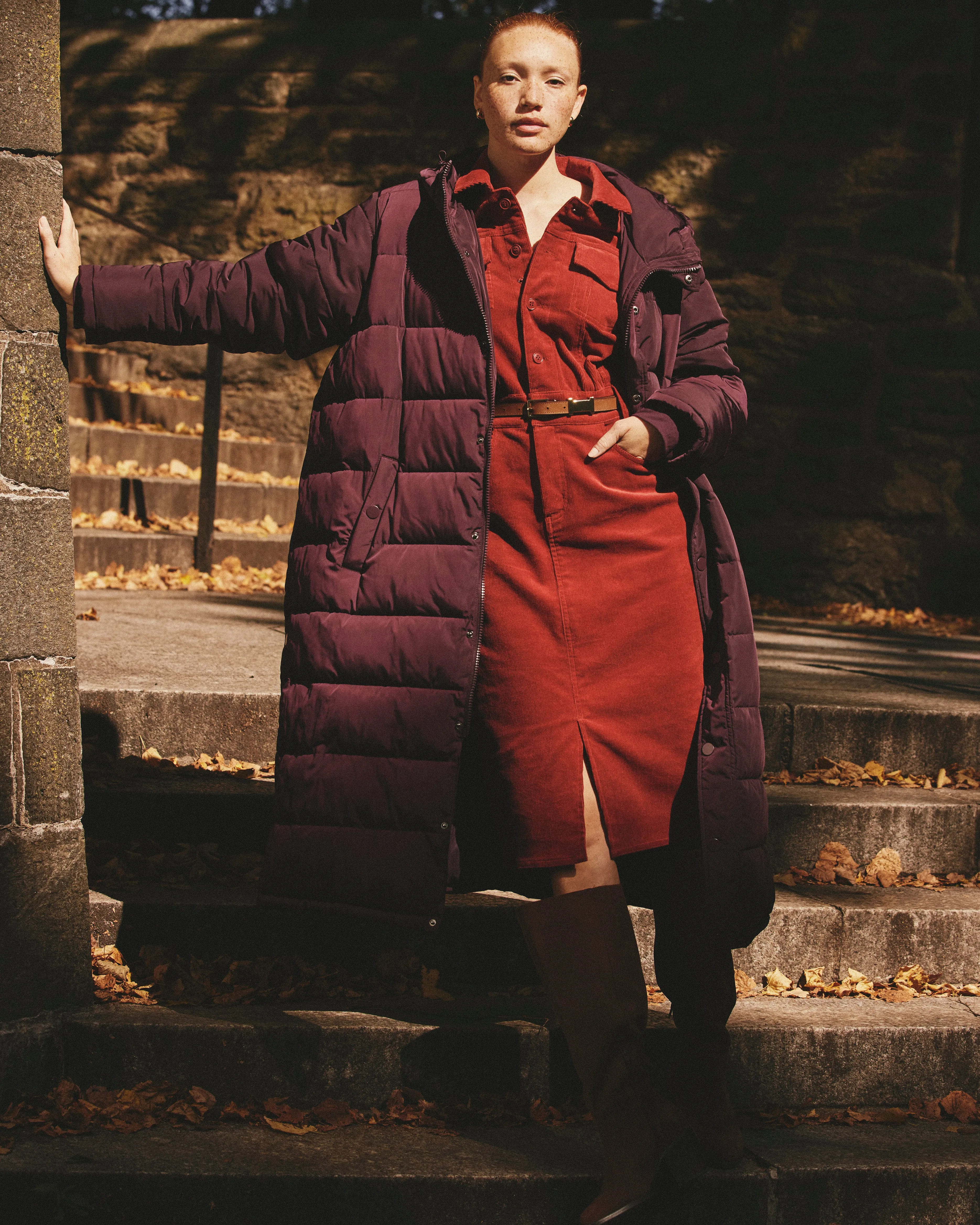 Dakota Corduroy Dress - Autumnal Red sold by Universal Standard product image thumbnail 3