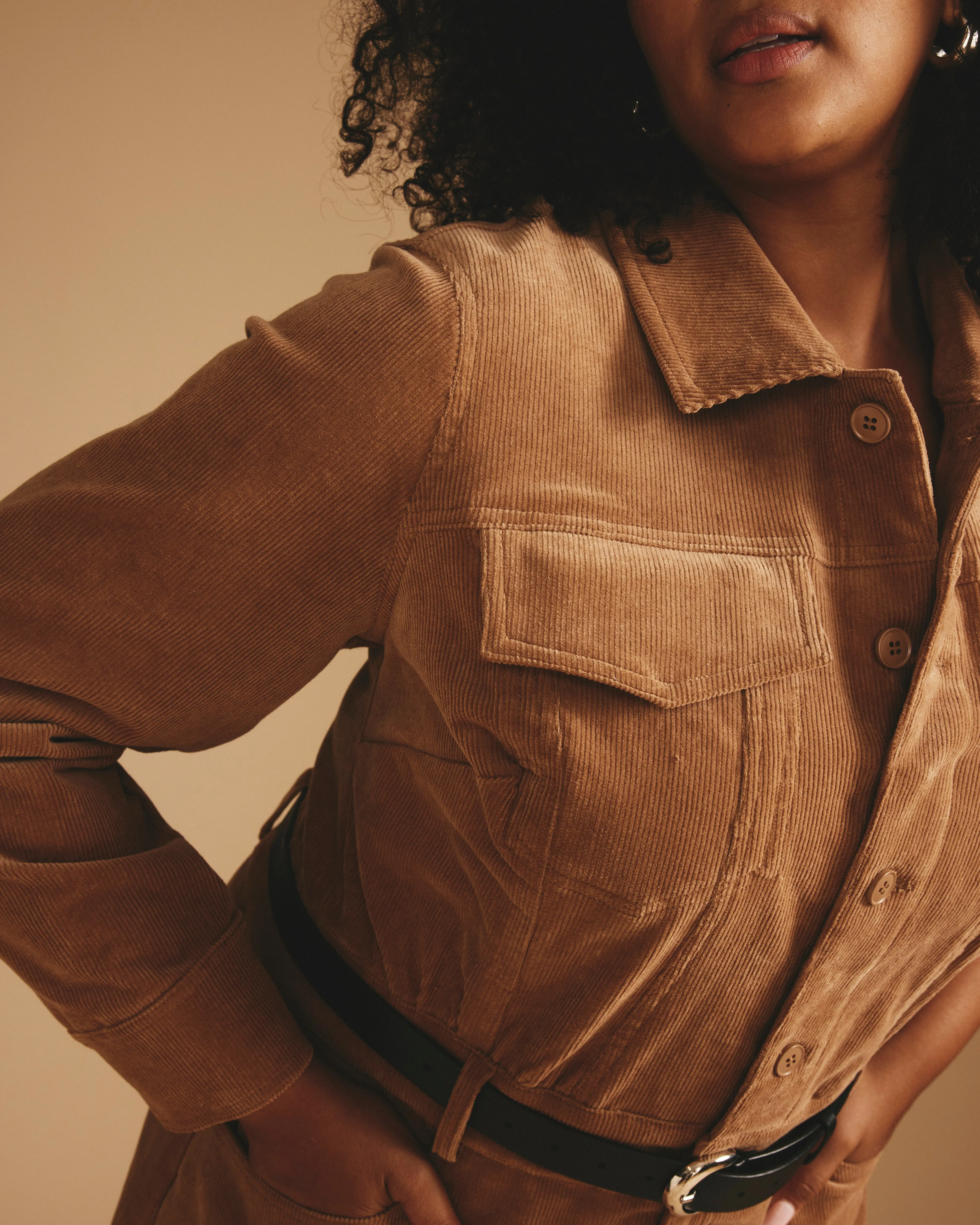 Dakota Corduroy Dress - Classic Camel sold by Universal Standard product image thumbnail 2