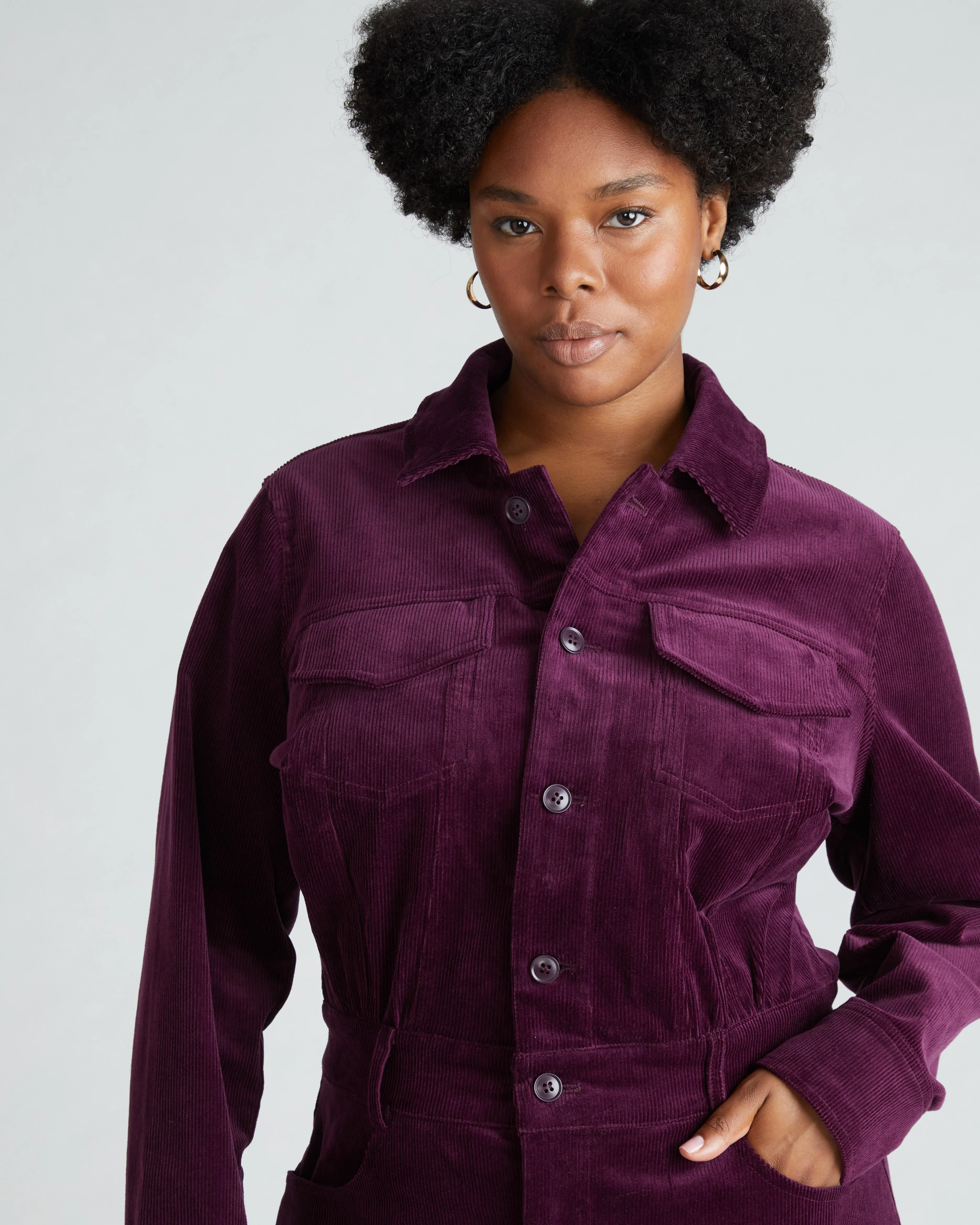 Dakota Corduroy Dress - Gamay sold by Universal Standard product image thumbnail 3