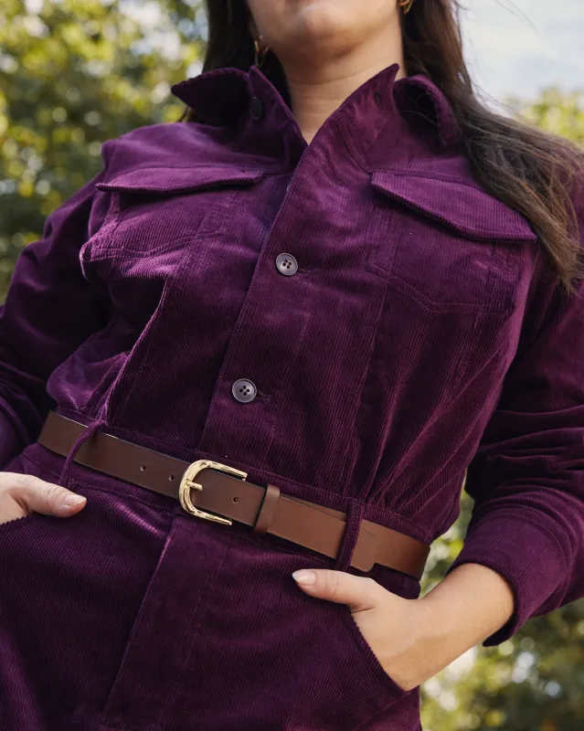 Dakota Corduroy Dress - Gamay sold by Universal Standard