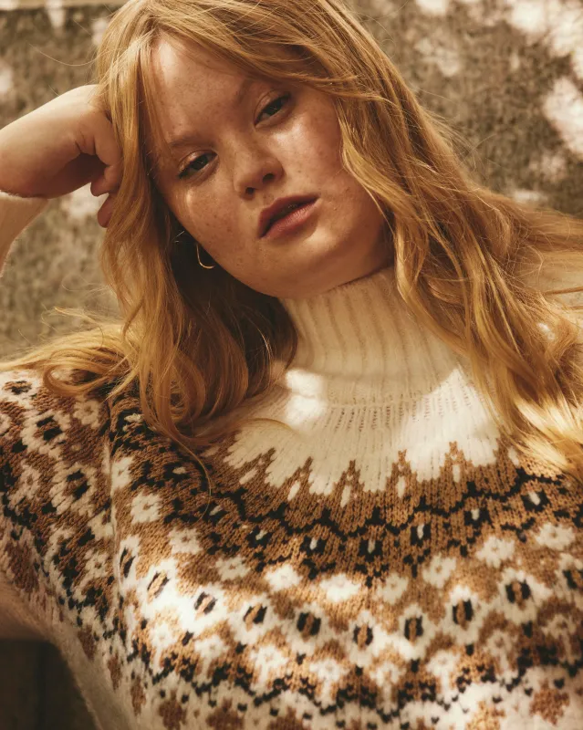 Fair Isle Sweater - Cream Fair Isle sold by Universal Standard