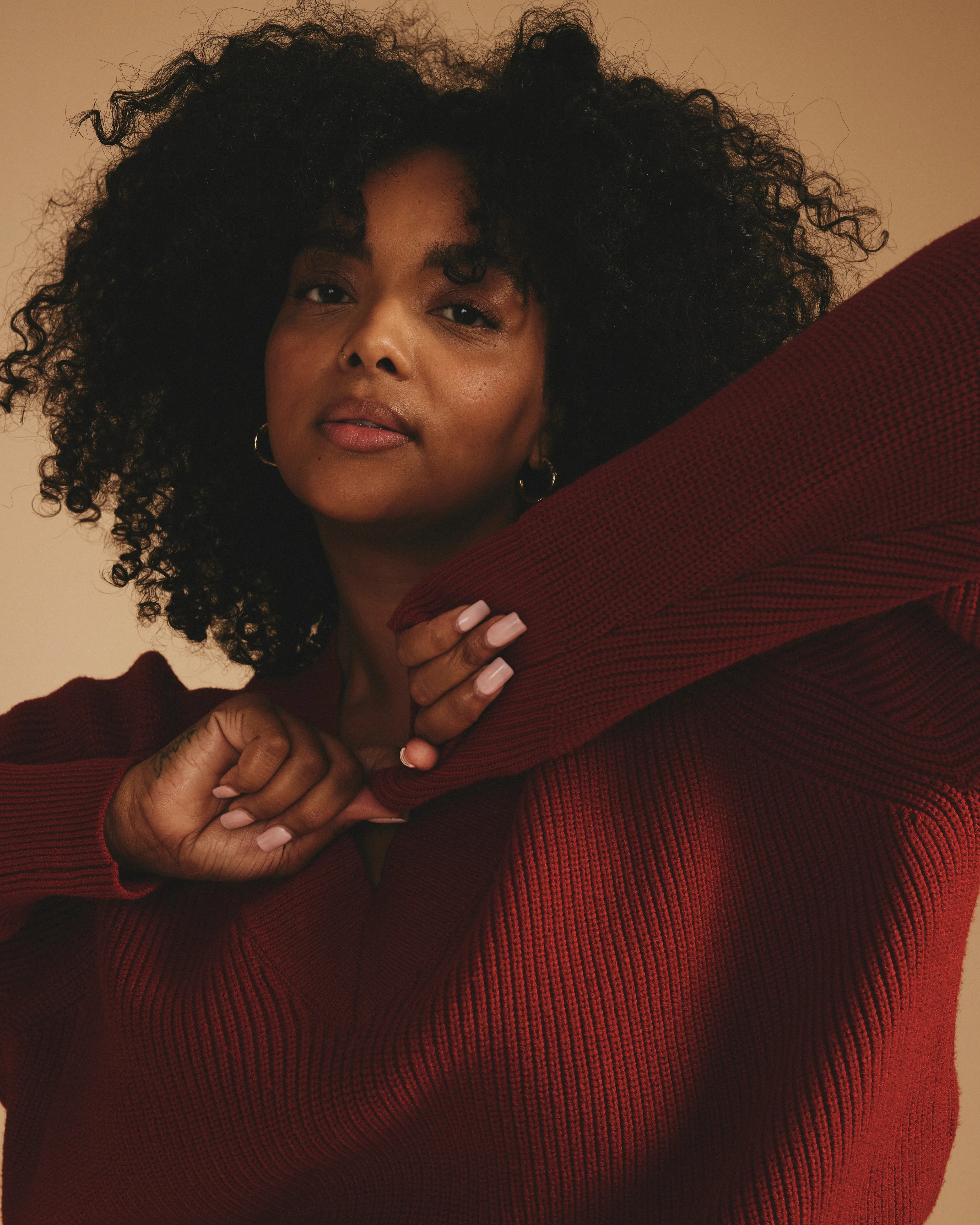 Tori V Neck Sweater - Autumnal Red sold by Universal Standard product image thumbnail 2