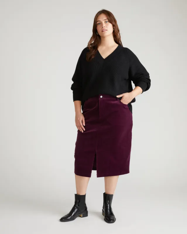 Tori V Neck Sweater - Black sold by Universal Standard