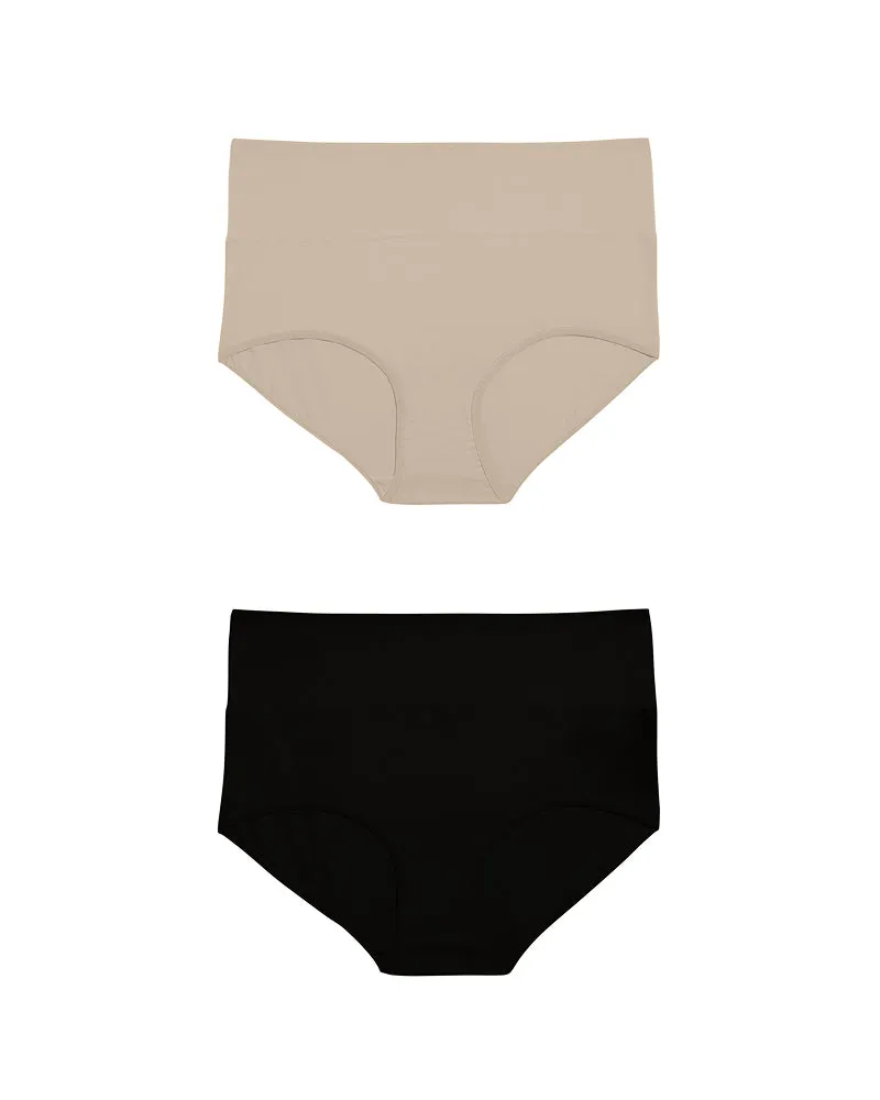 UltimateS 2-Pack Full Coverage High Rise Brief Bundle sold by Universal Standard